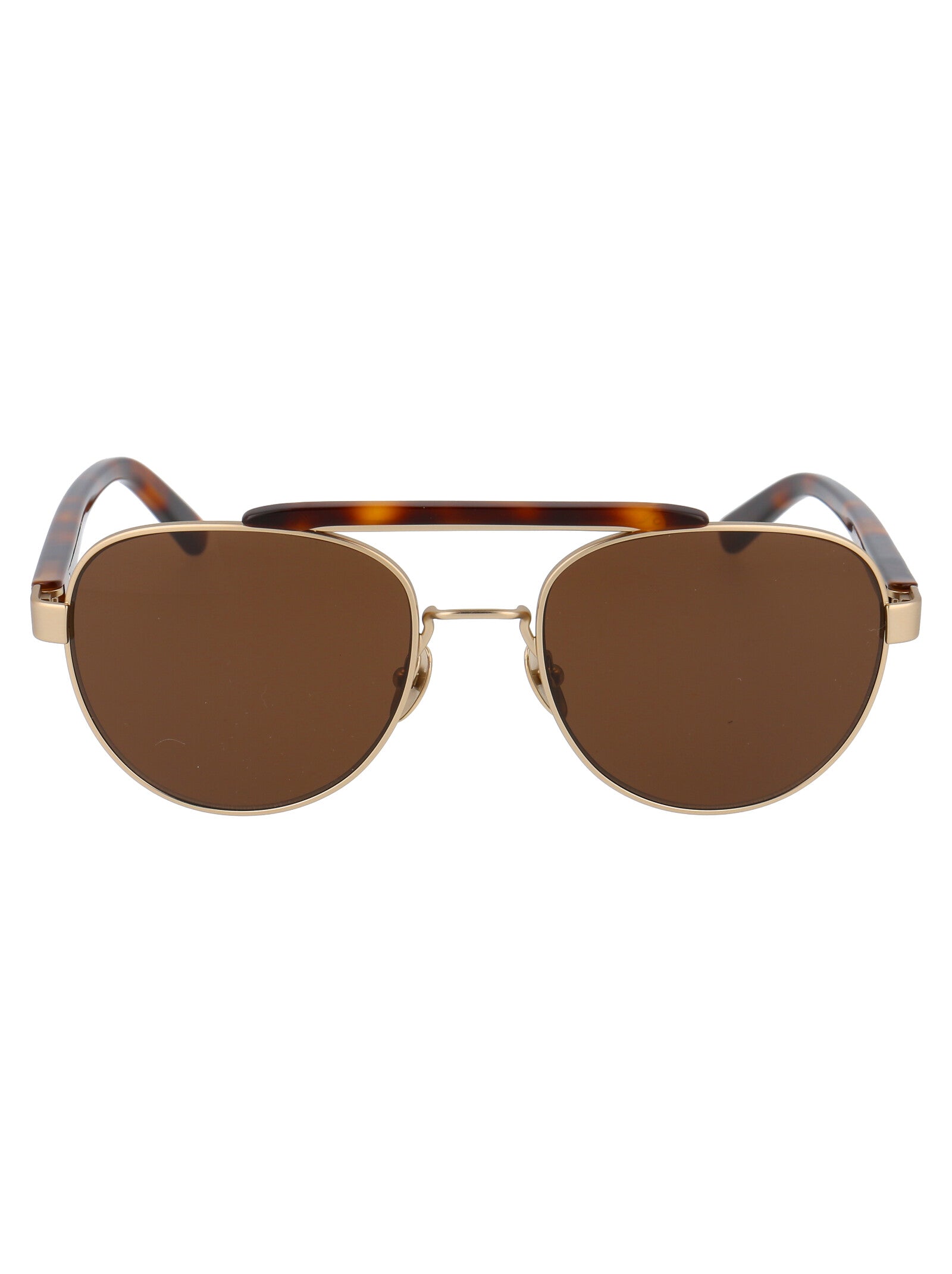 CALVIN KLEIN Soft Tortoise Metal Sunglasses for Women