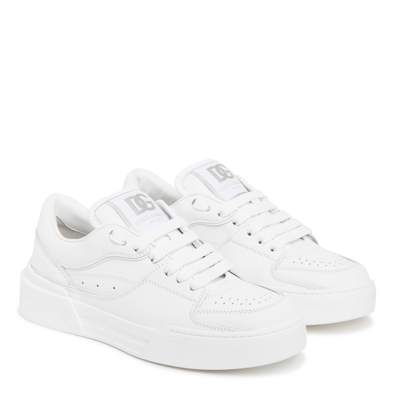 DOLCE & GABBANA Leather Sneakers for Women - FW24 Collection