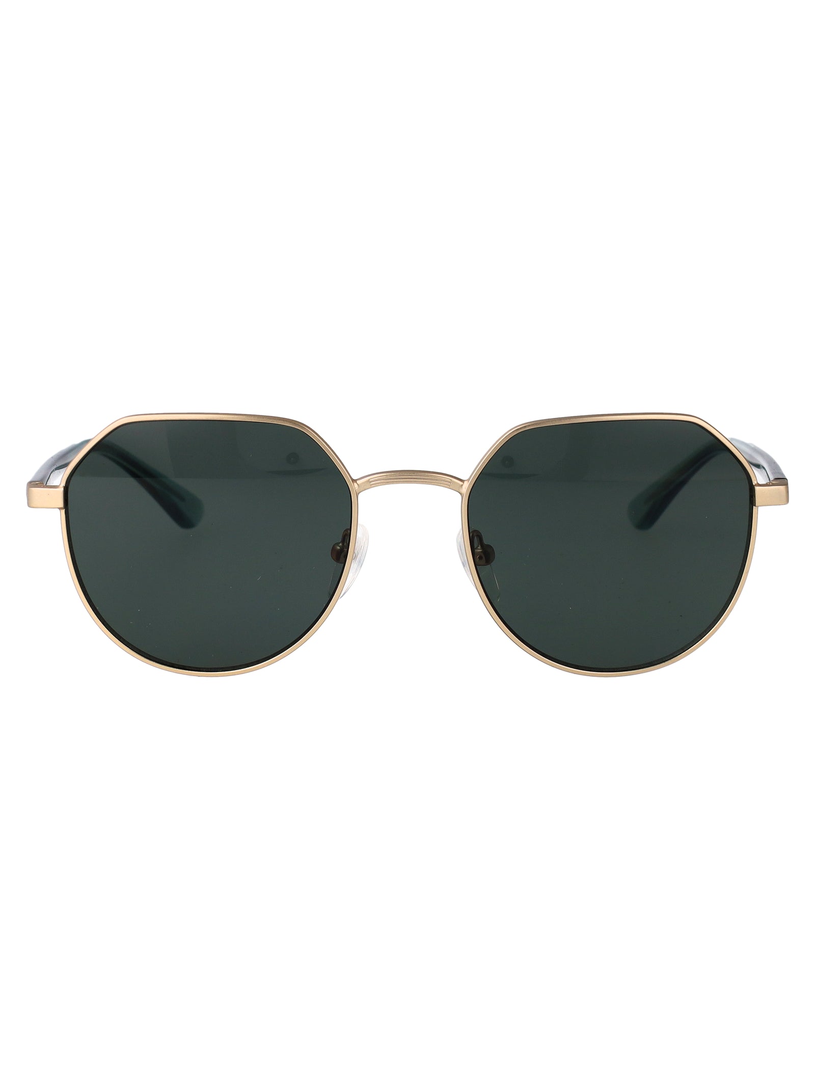 CALVIN KLEIN Matte Gold Metal Sunglasses