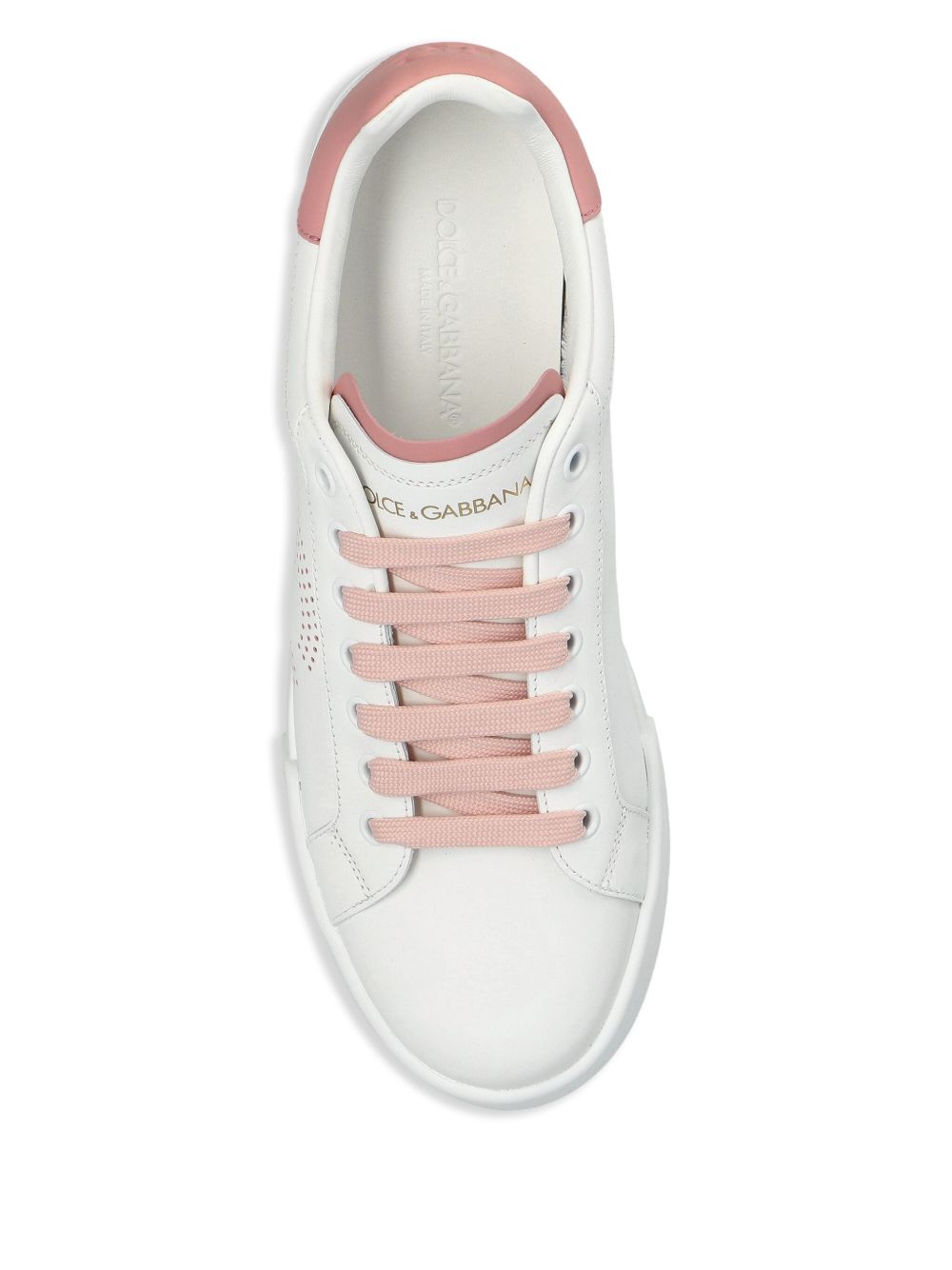DOLCE & GABBANA Portofino Leather Sneaker - Women's Size