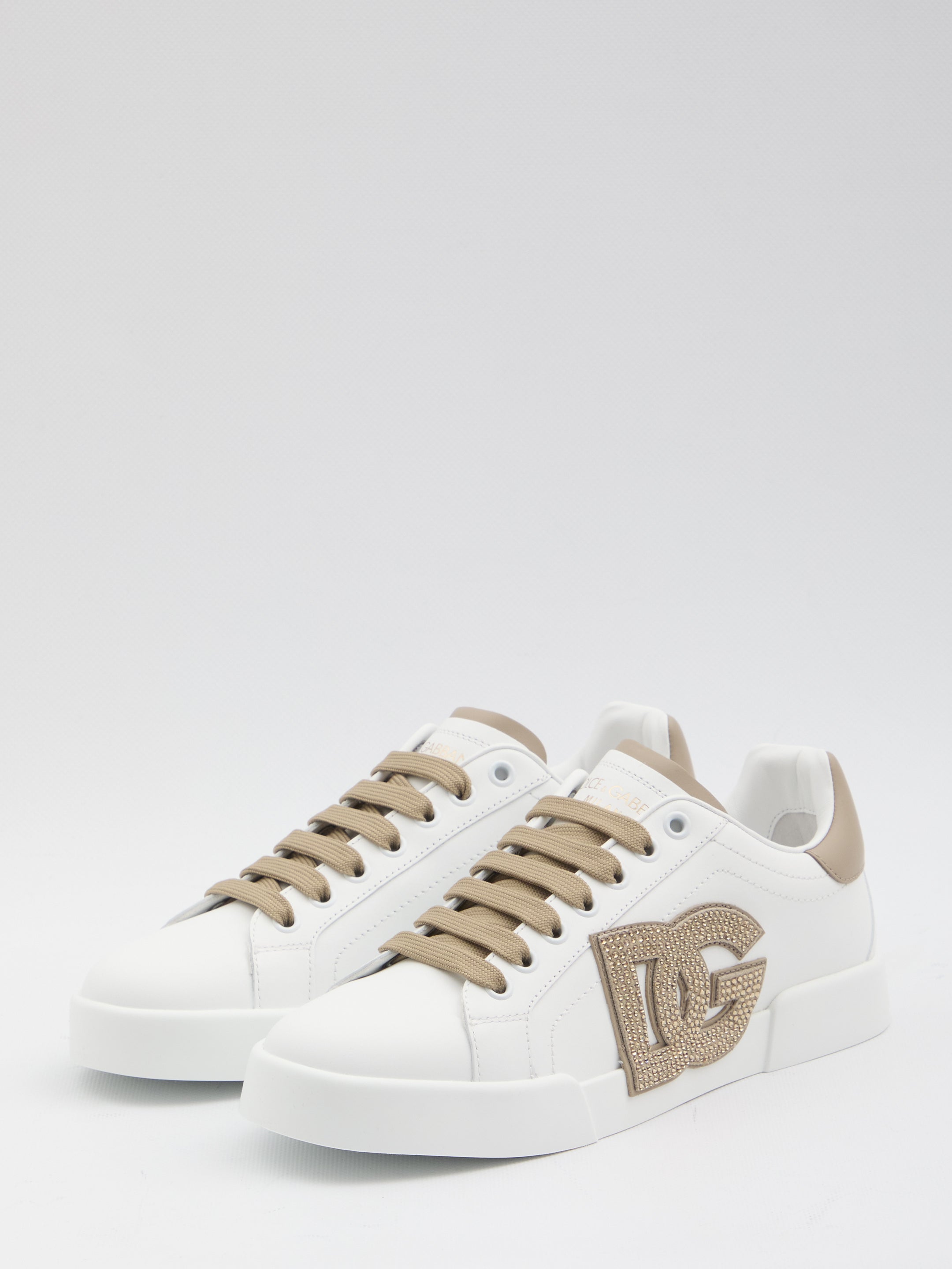 DOLCE & GABBANA Portofino Leather Sneakers for Women