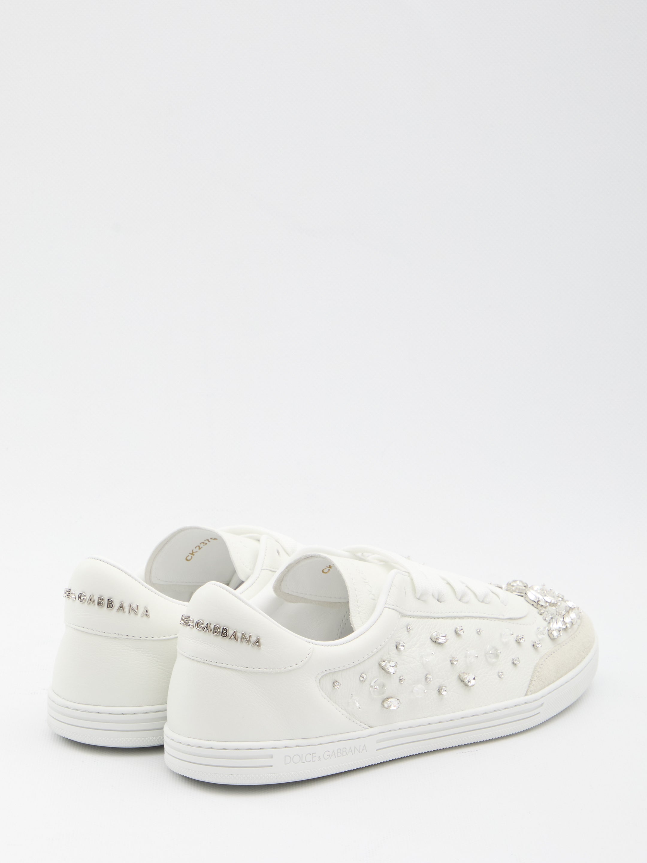 DOLCE & GABBANA Embellished Rhinestone Sneakers - Women’s Size