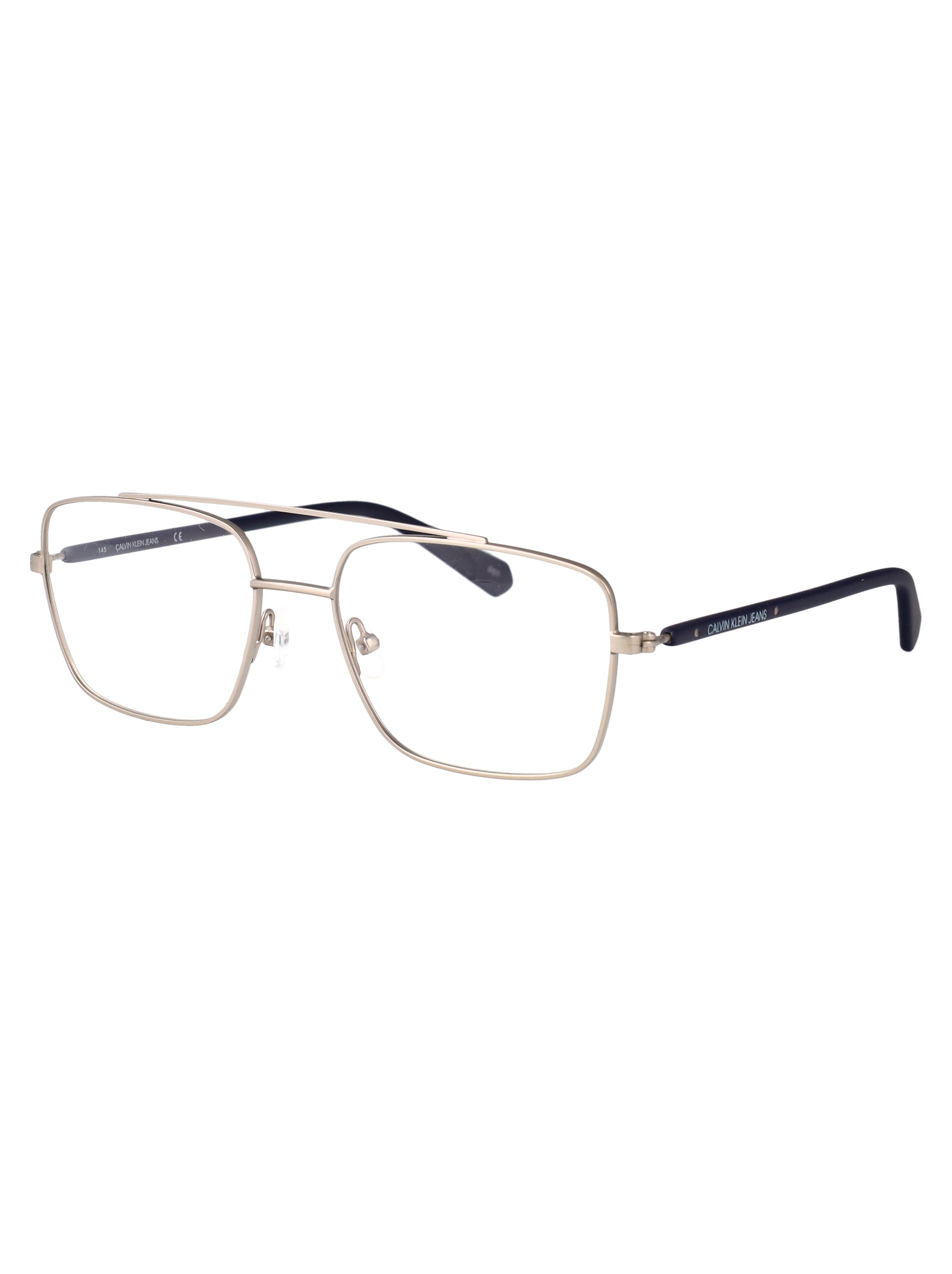 CALVIN KLEIN JEANS Men's Matte Silver Metal Optical Glasses