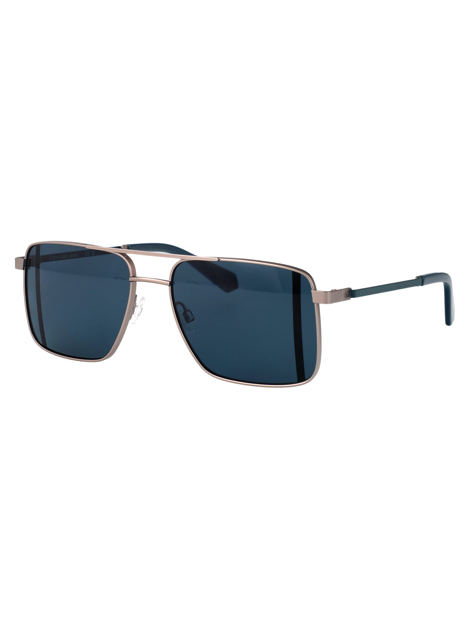 CALVIN KLEIN JEANS Matte Light Metal Sunglasses for Men