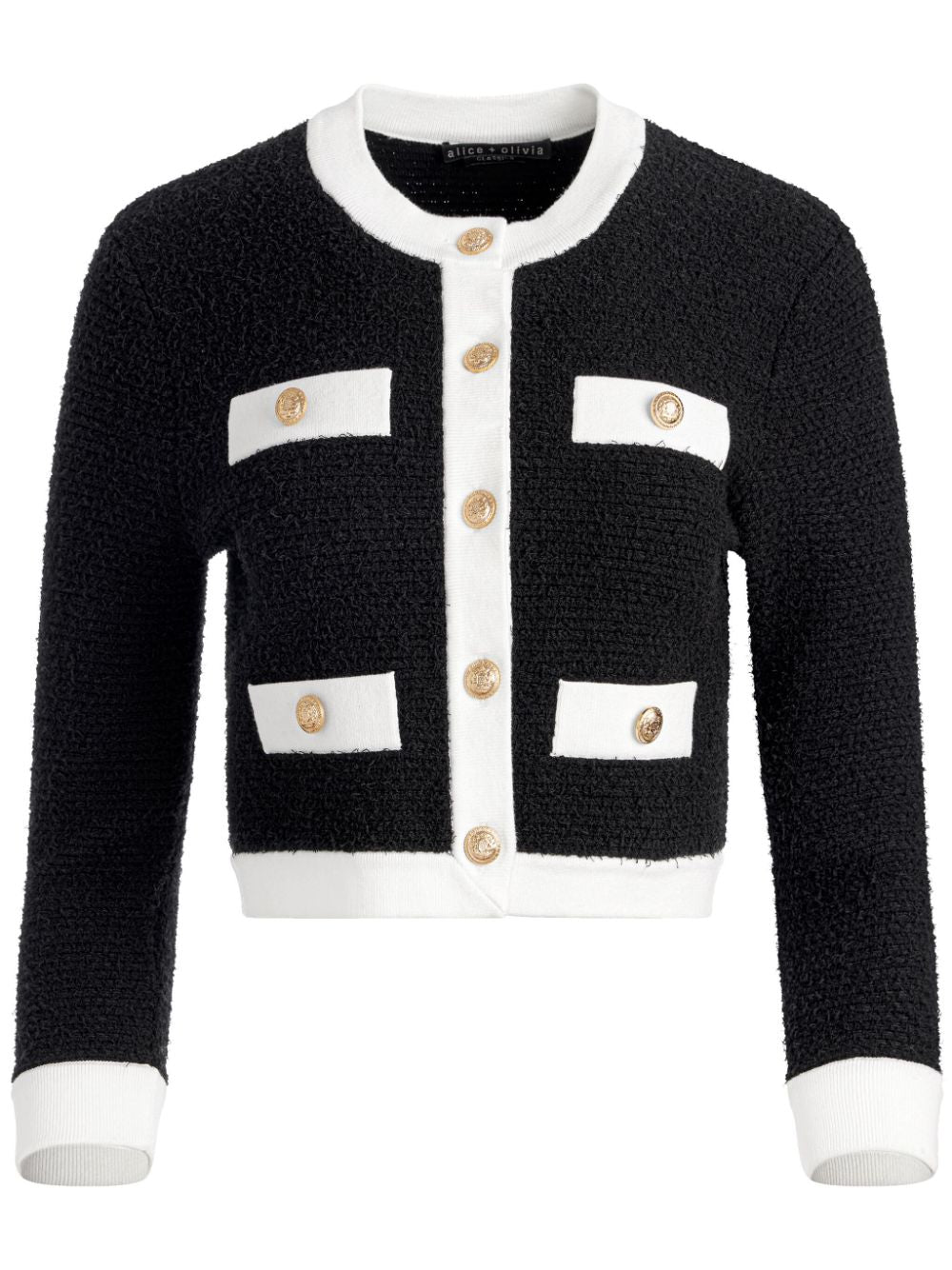 ALICE + OLIVIA Mini Cropped Button-Up Jacket