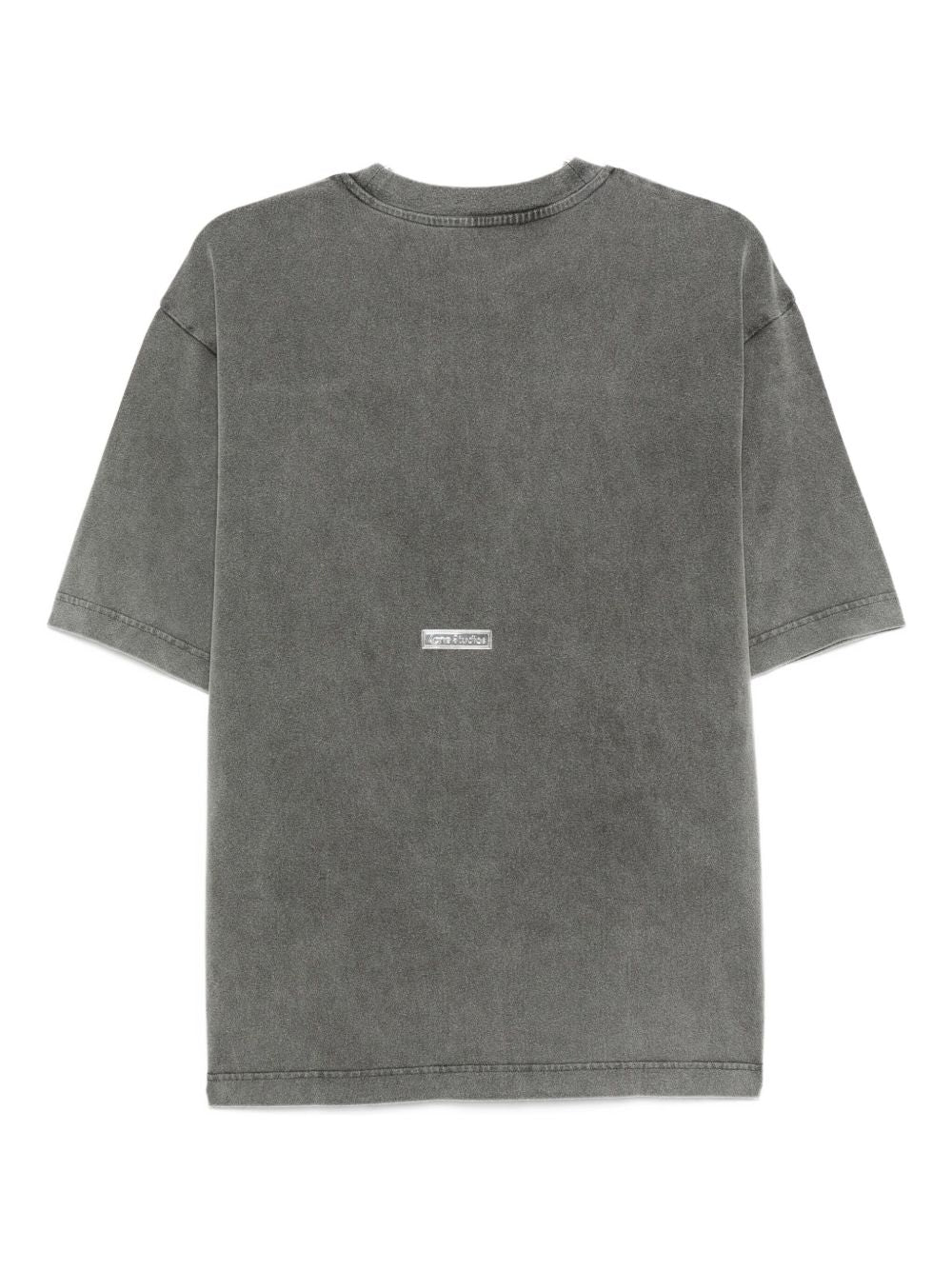 ACNE STUDIOS Logo Cotton T-Shirt - Short Sleeves, Crew Neck