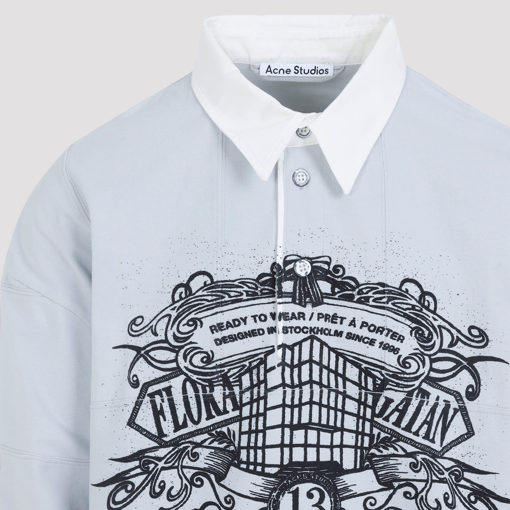 ACNE STUDIOS Graphic Print Long Sleeve T-Shirt for Men