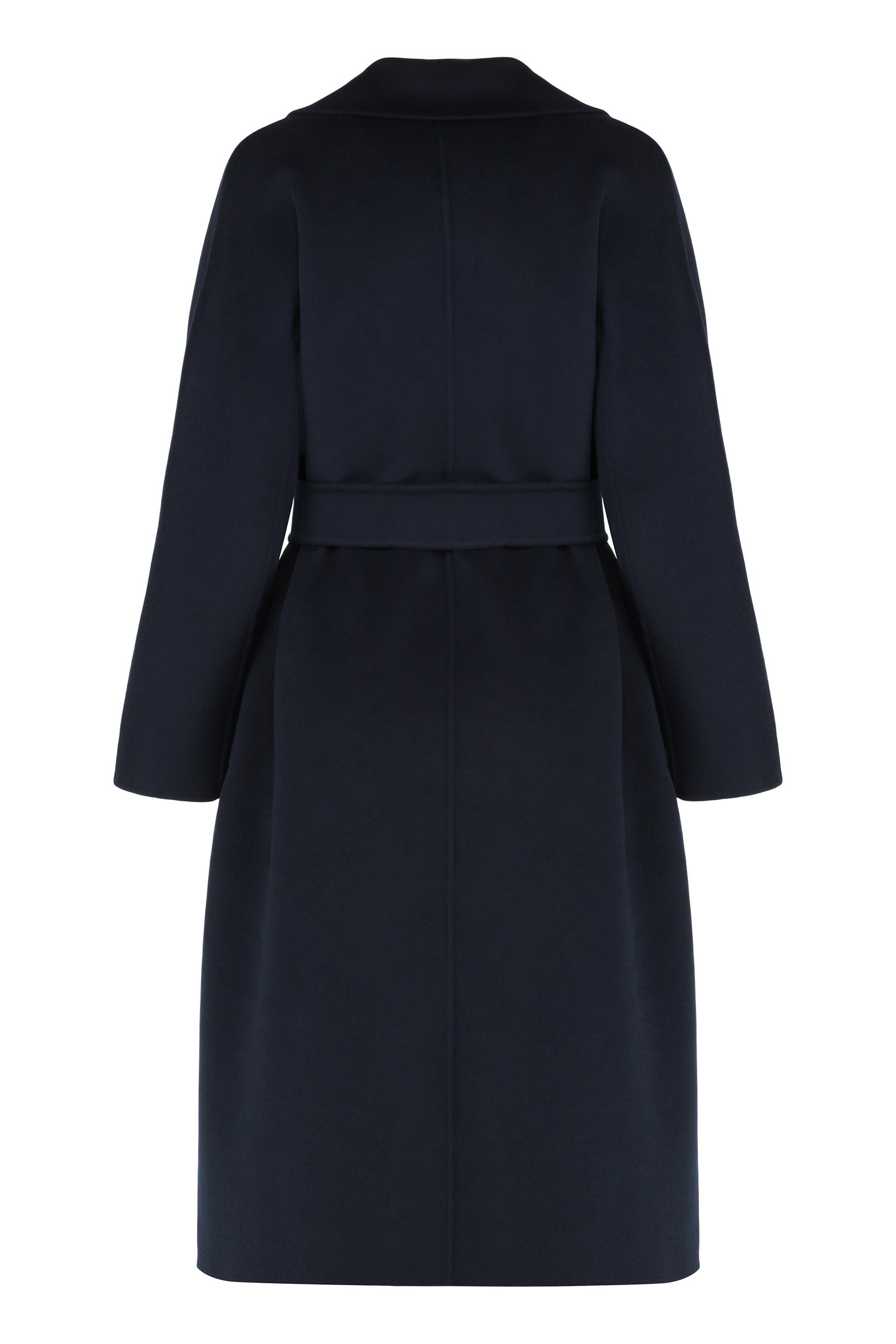 MAX MARA STUDIO Wool and Cashmere Jacket with Coordinated Waist Belt
