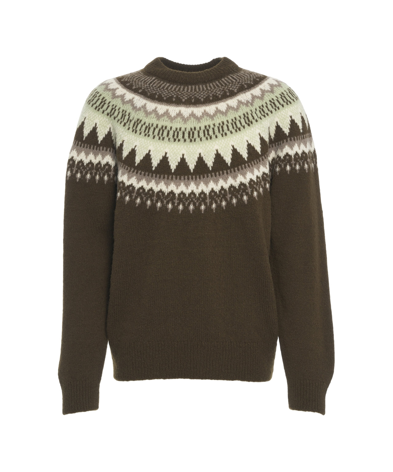 CLOSED Classic Norwegian Pattern Pullover Sweater for Men