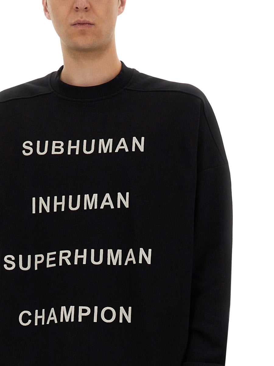 RICK OWENS X CHAMPION Jumbo Sweatshirt - Size L