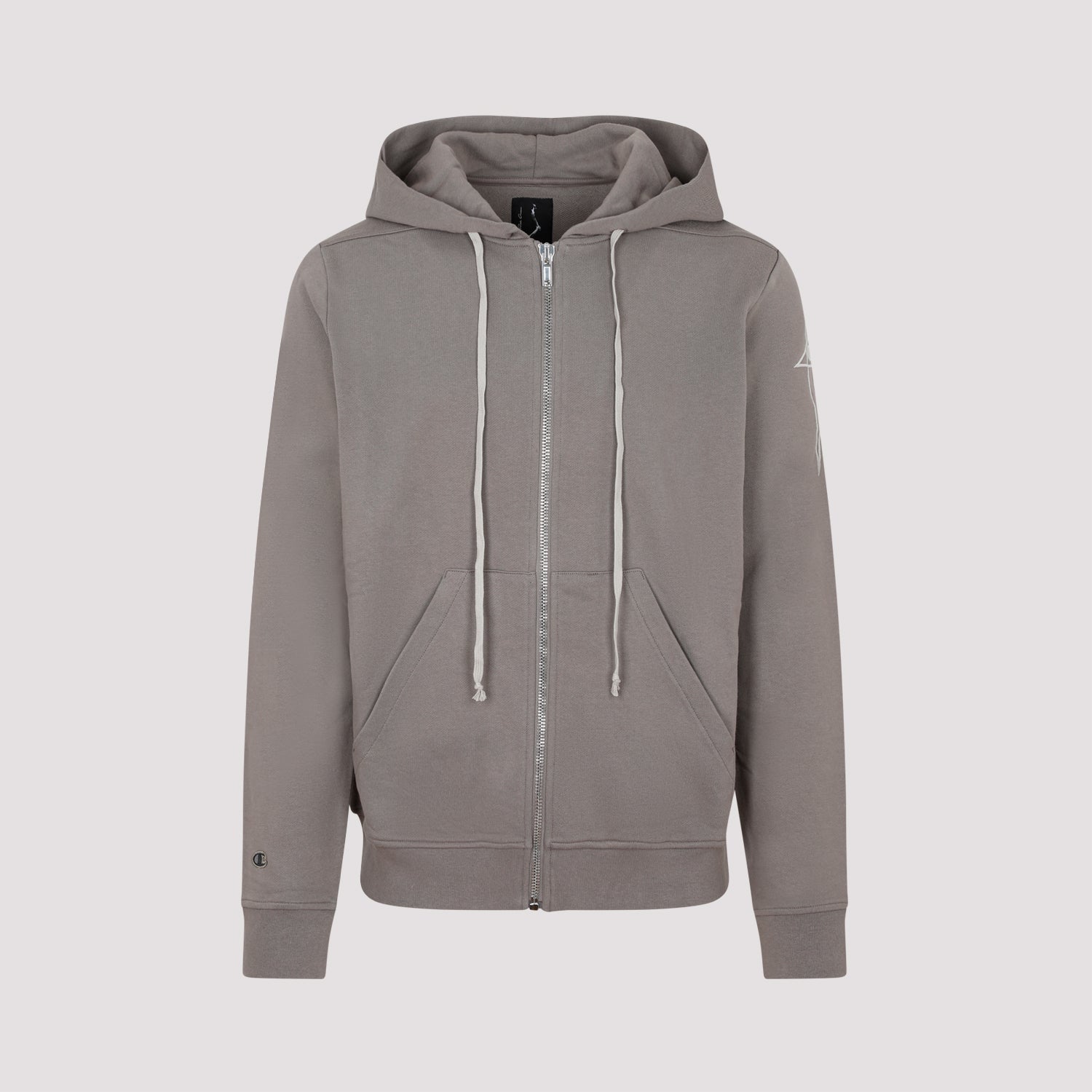 RICK OWENS Oversized Full Zip Hoodie - Men's