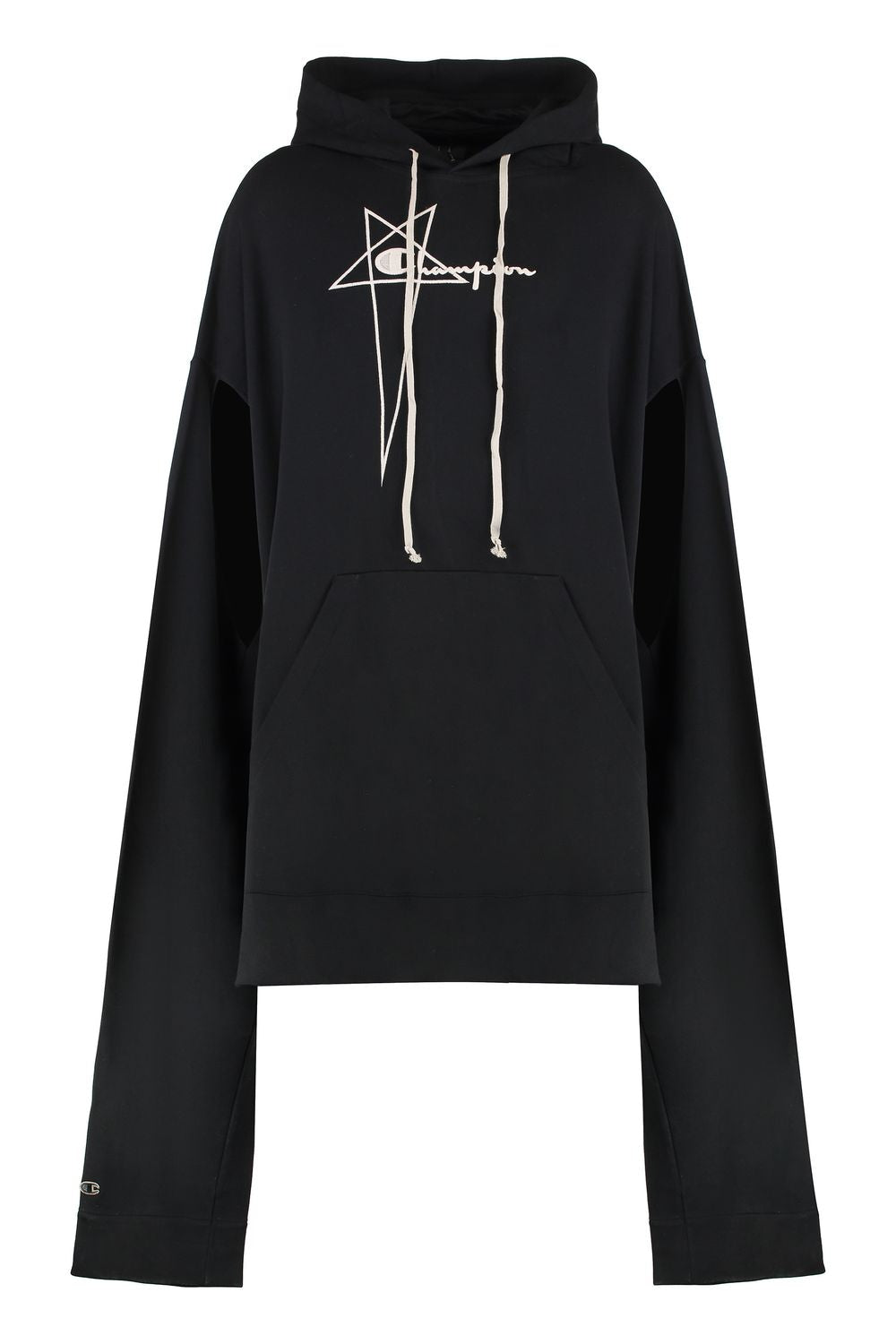 RICK OWENS Flyproof Tunic Hooded Sweatshirt