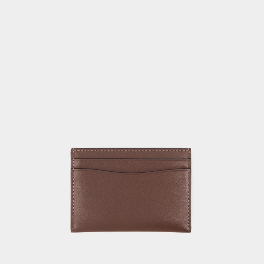 COACH Refined 100% Leather Mini Card Case