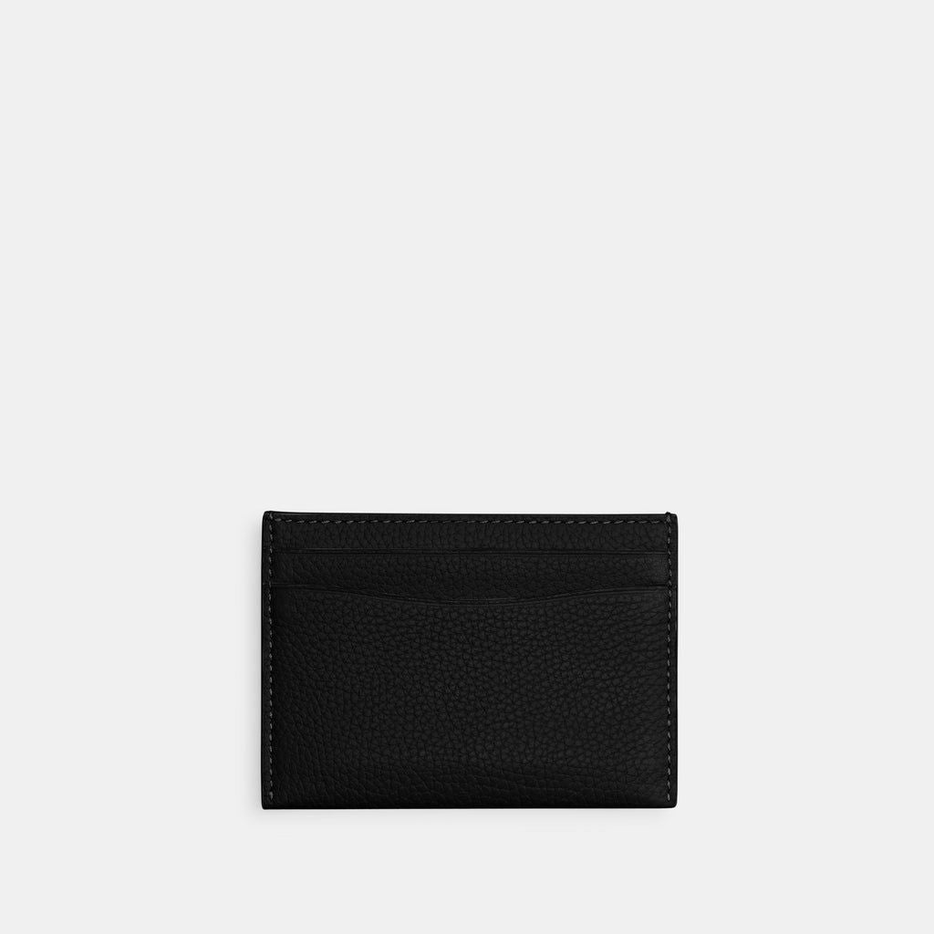 COACH Polished Pebble Leather Essential Card Case