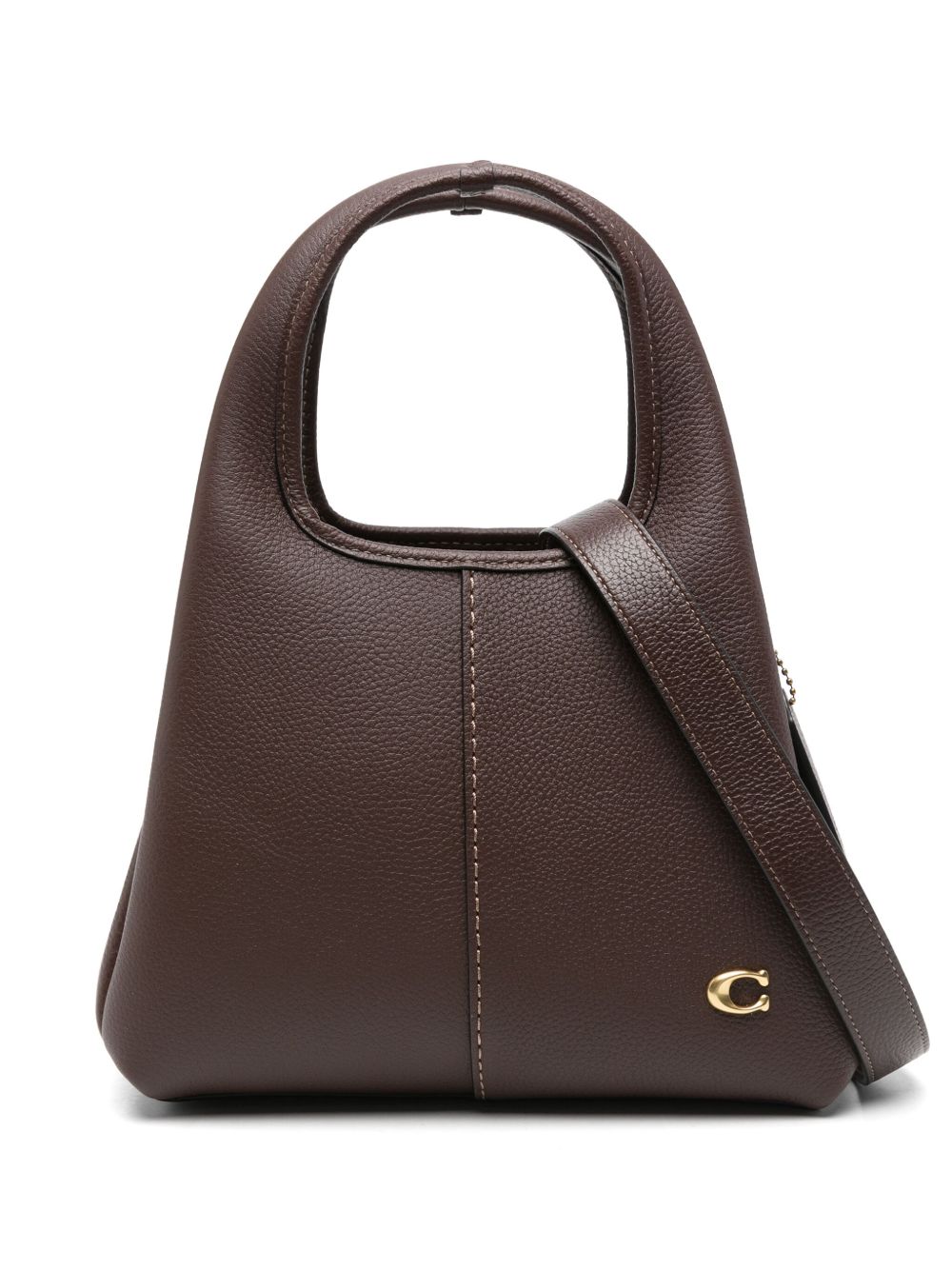 COACH Leather Hobo Handbag with Adjustable Strap