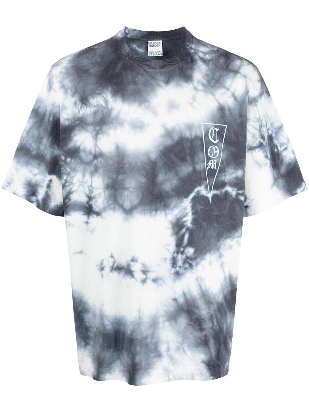 MARCELO BURLON Oversized Tie-Dye Logo T-Shirt