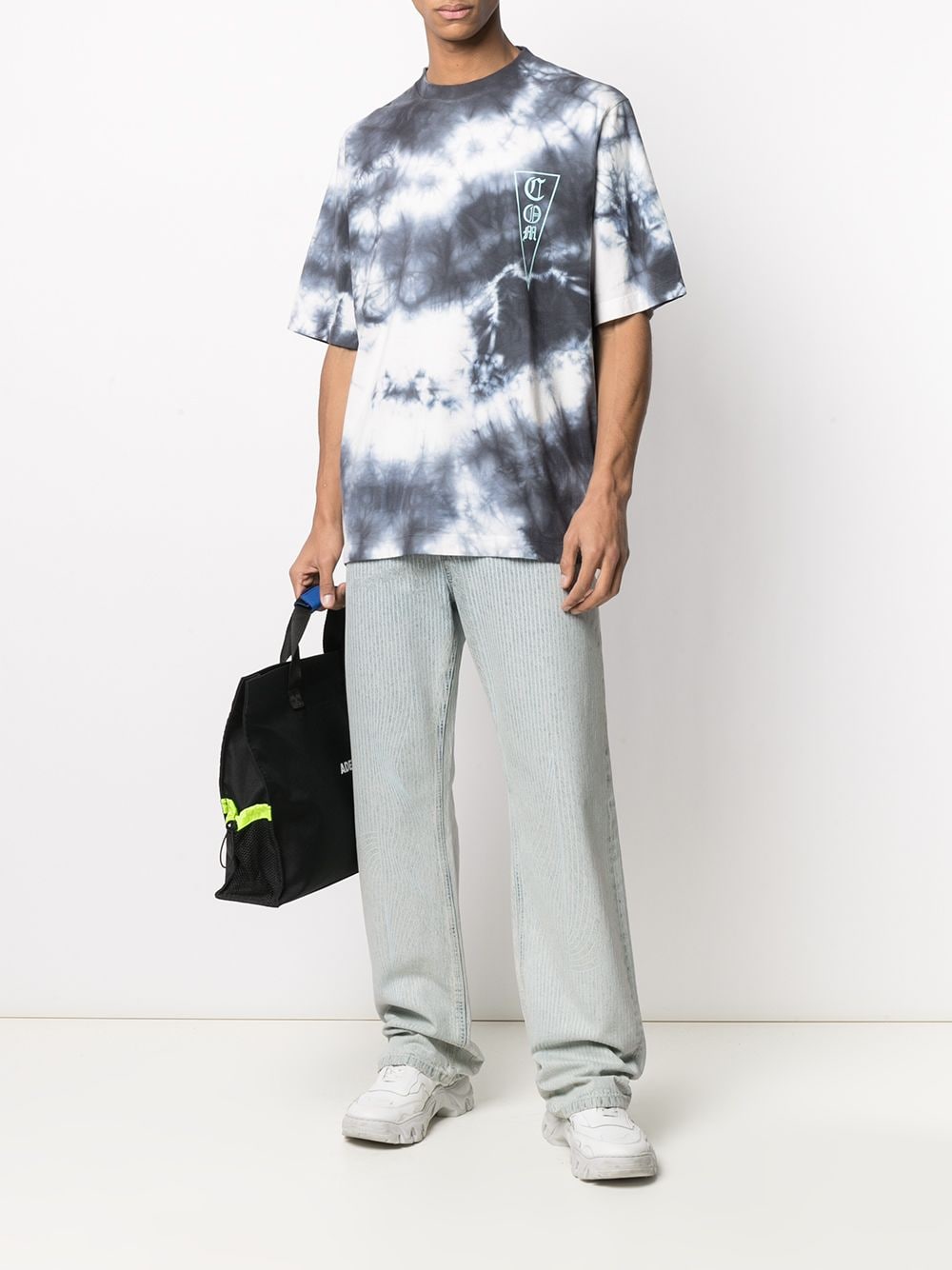 MARCELO BURLON Oversized Tie-Dye Logo T-Shirt