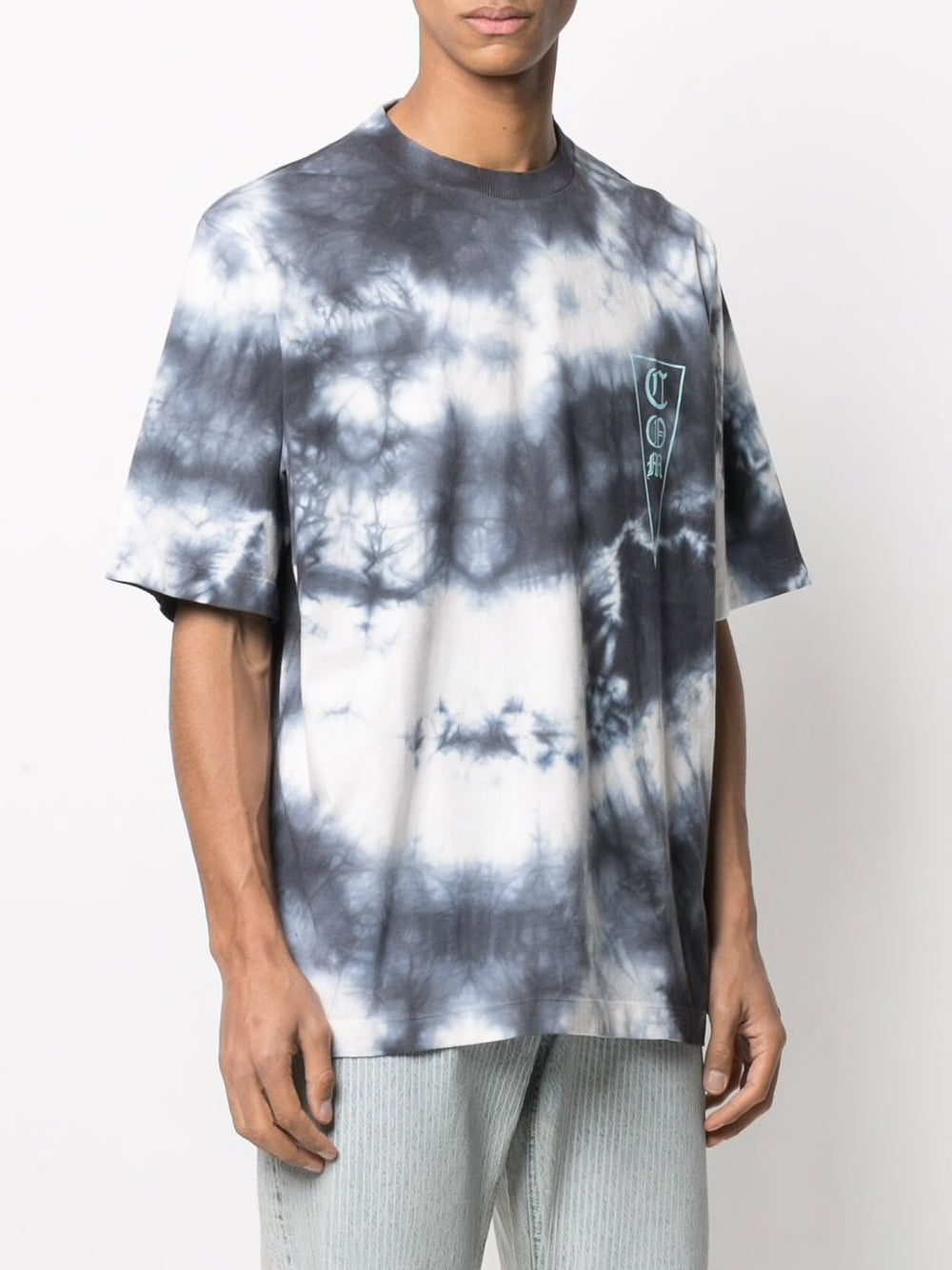 MARCELO BURLON Oversized Tie-Dye Logo T-Shirt