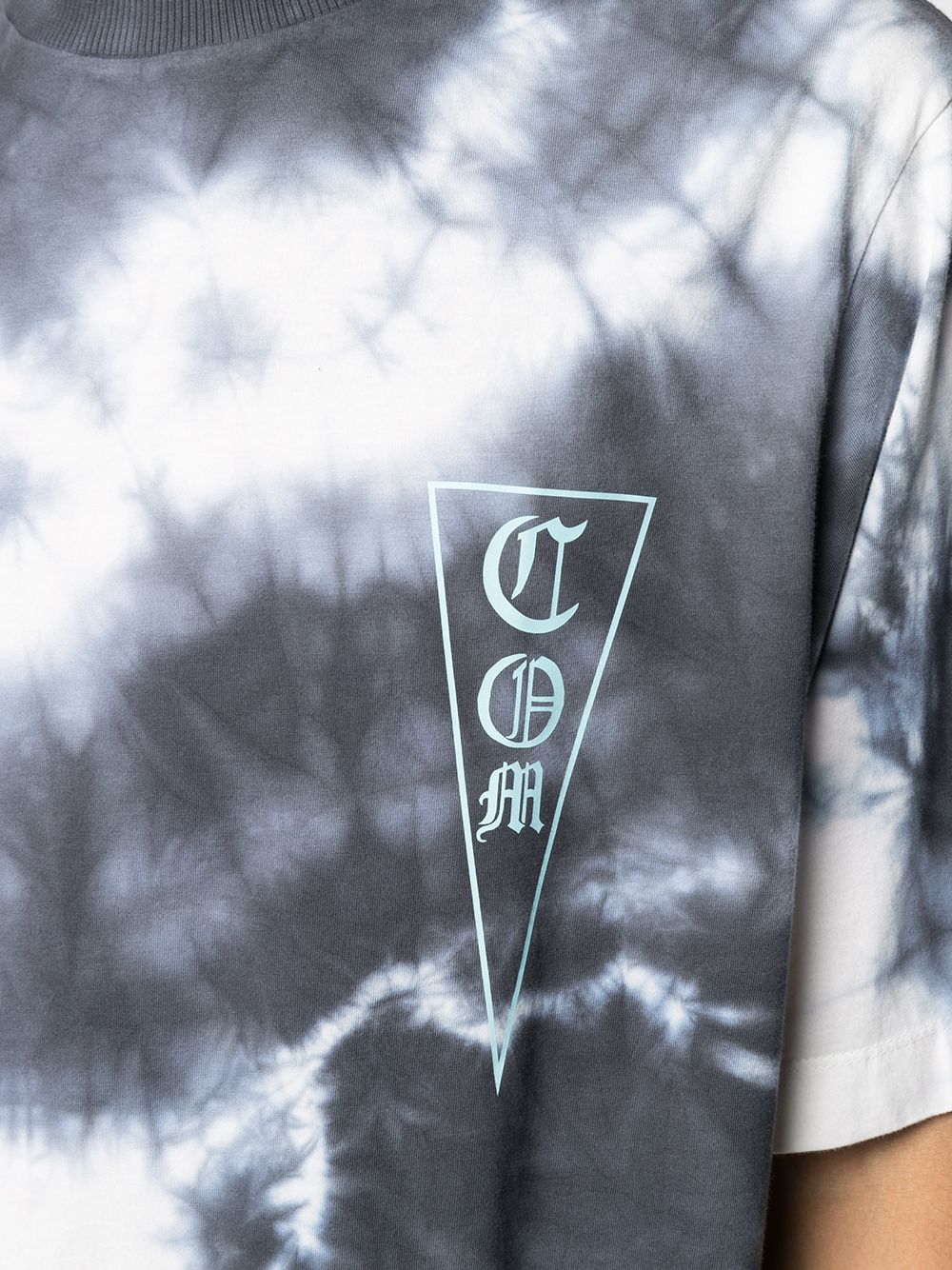 MARCELO BURLON Oversized Tie-Dye Logo T-Shirt