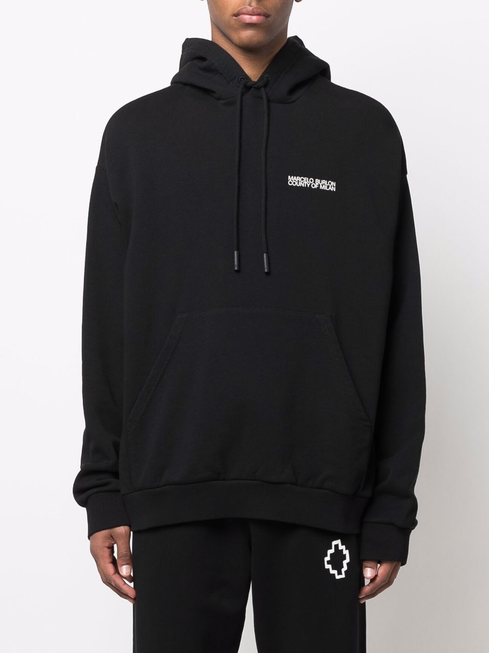 MARCELO BURLON Maxi Print Hoodie for Men