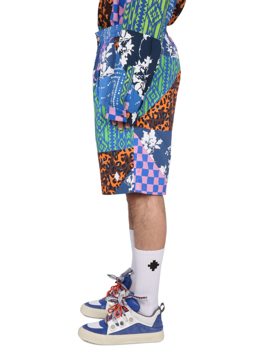 MARCELO BURLON Mix & Match Mini Bermuda Shorts for Men