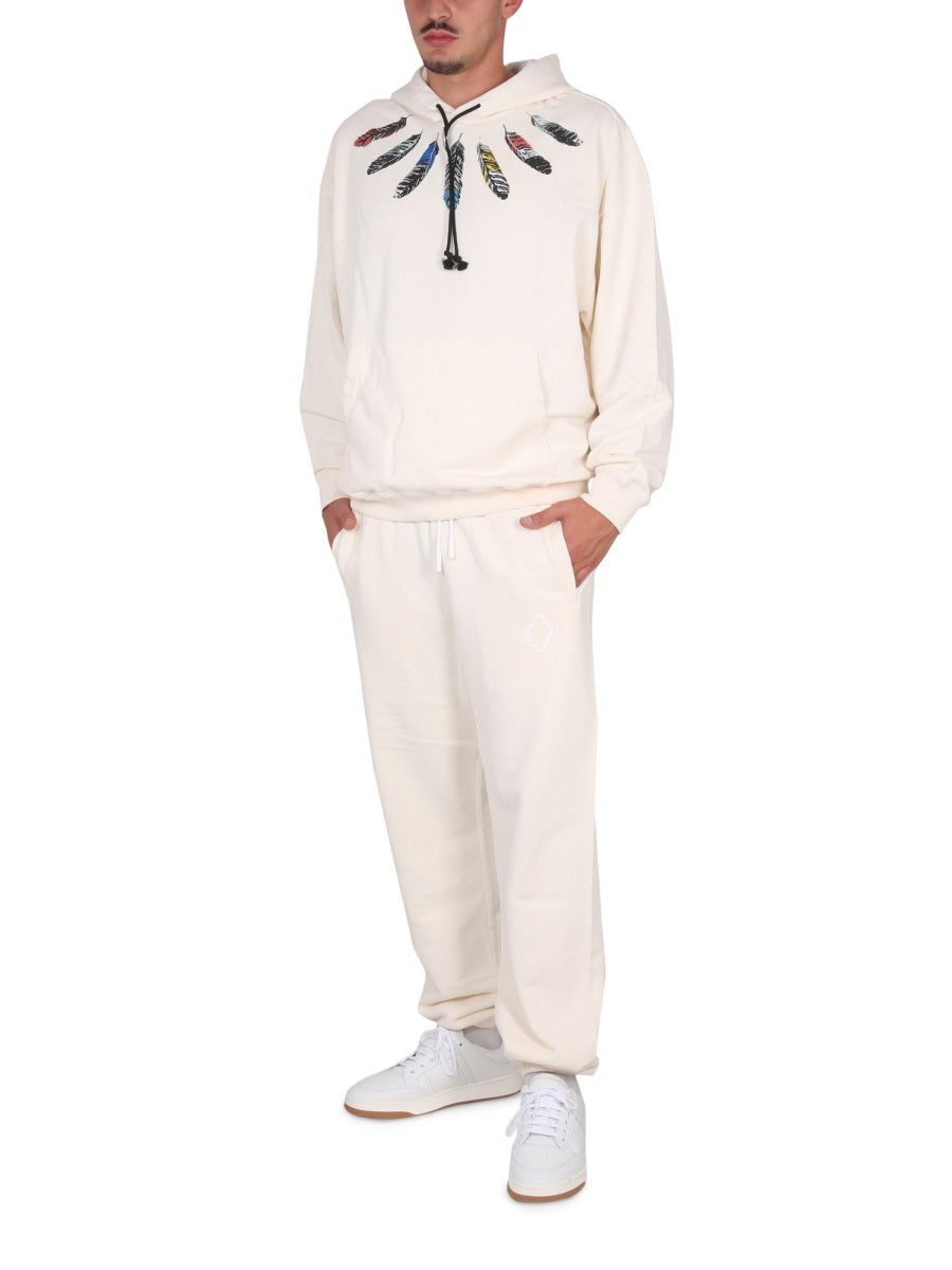 MARCELO BURLON Men's Jogging Pants with Elastic Waist - FW22 Edition