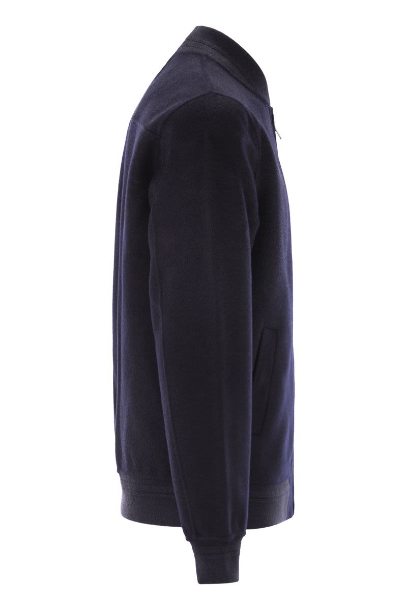 MC2 SAINT BARTH Wool Blend Bomber Jacket - Regular Fit