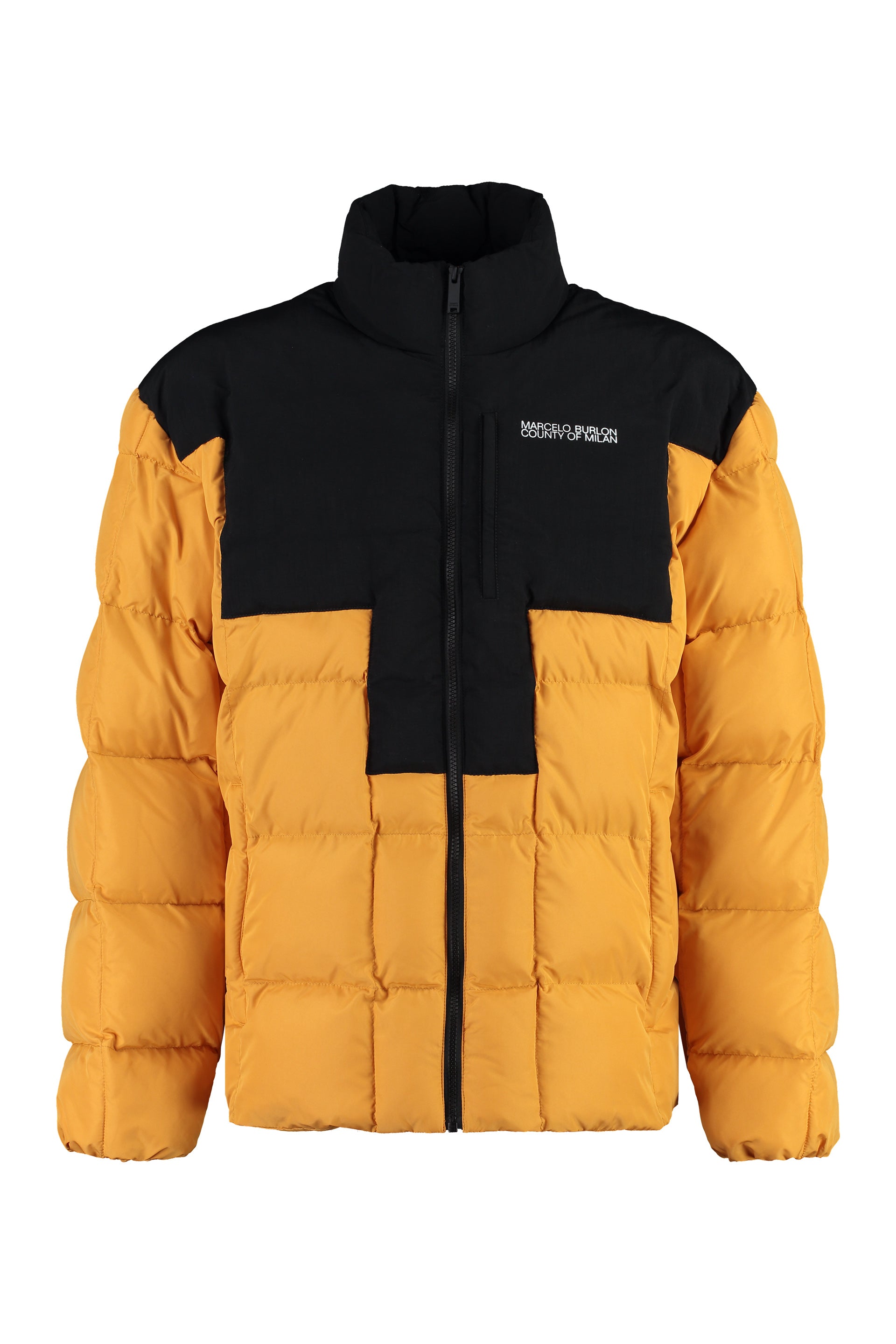 MARCELO BURLON Full Zip Down Jacket for Men