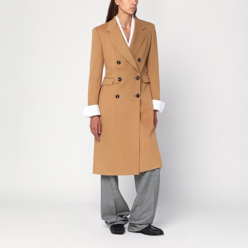 TAGLIATORE Double-Breasted Wool and Cashmere Jacket for Women