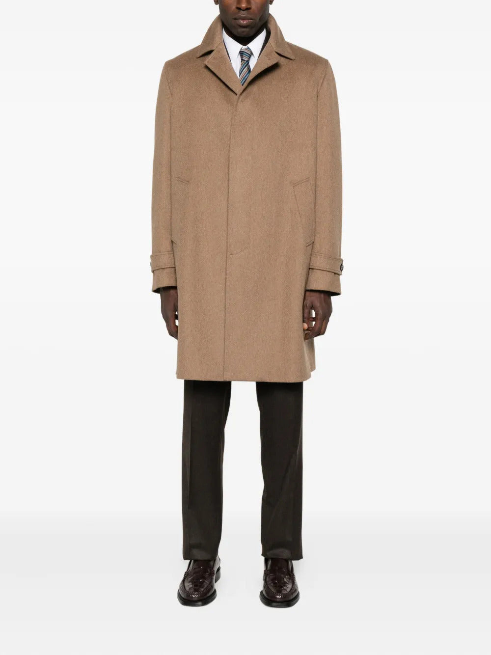 LARDINI Single-Breasted Wool Jacket for Men