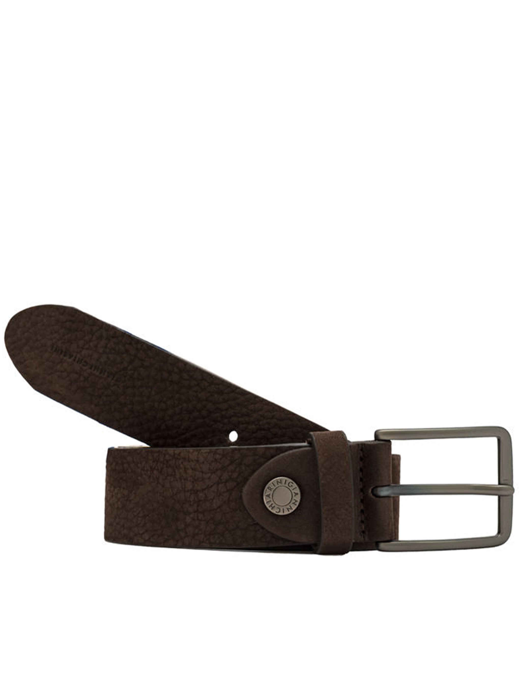 GIANNI CHIARINI Nubuck Leather Belt for Men - FW25 Collection