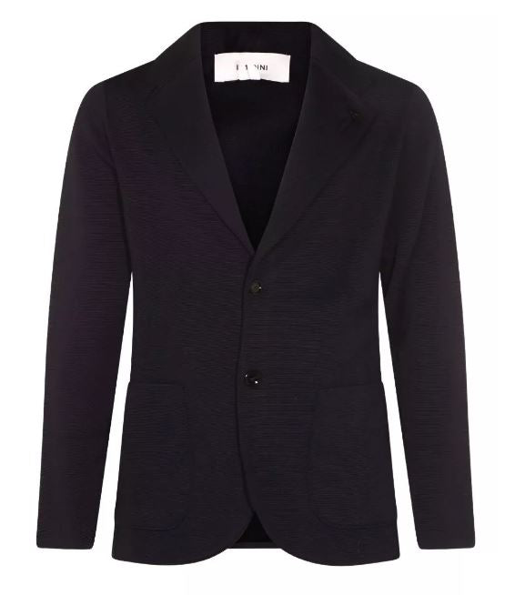 LARDINI Men's Wool Notched Lapel Blazer