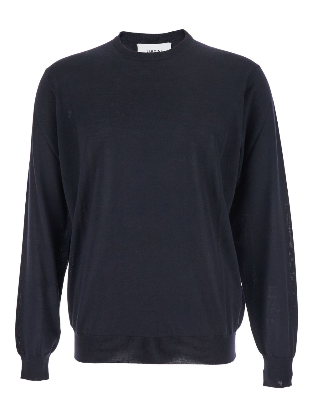 LARDINI Men's Crew Neck Pullover - 100% Virgin Wool