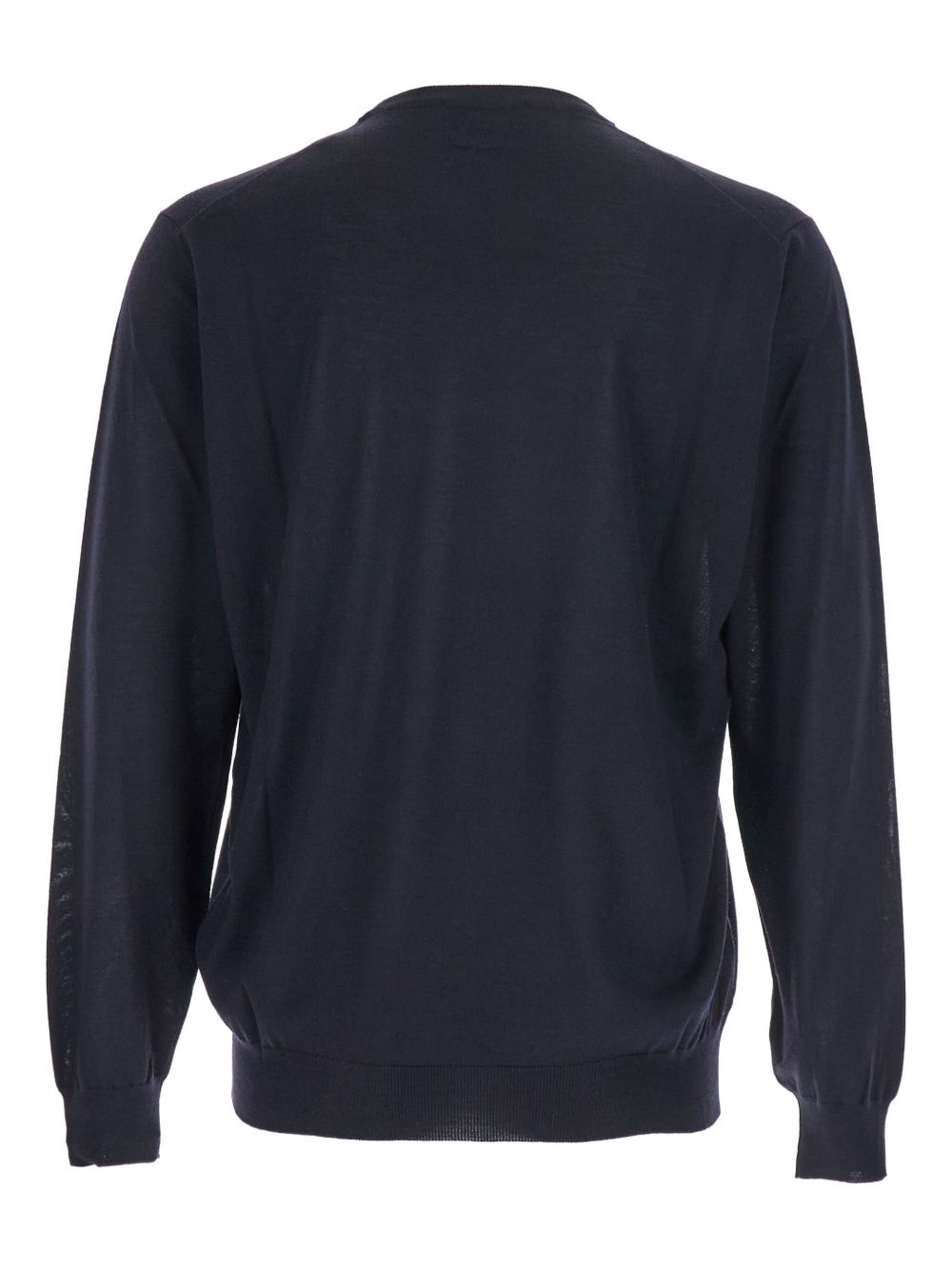 LARDINI Men's Crew Neck Pullover - 100% Virgin Wool