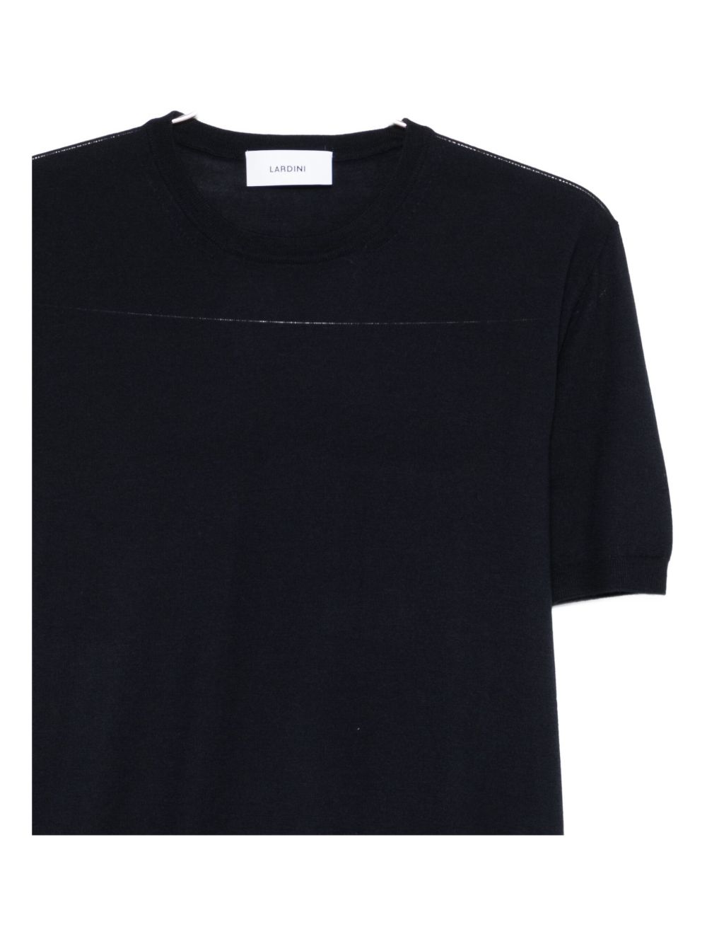 LARDINI Crew Neck Short Sleeve Pullover for Men
