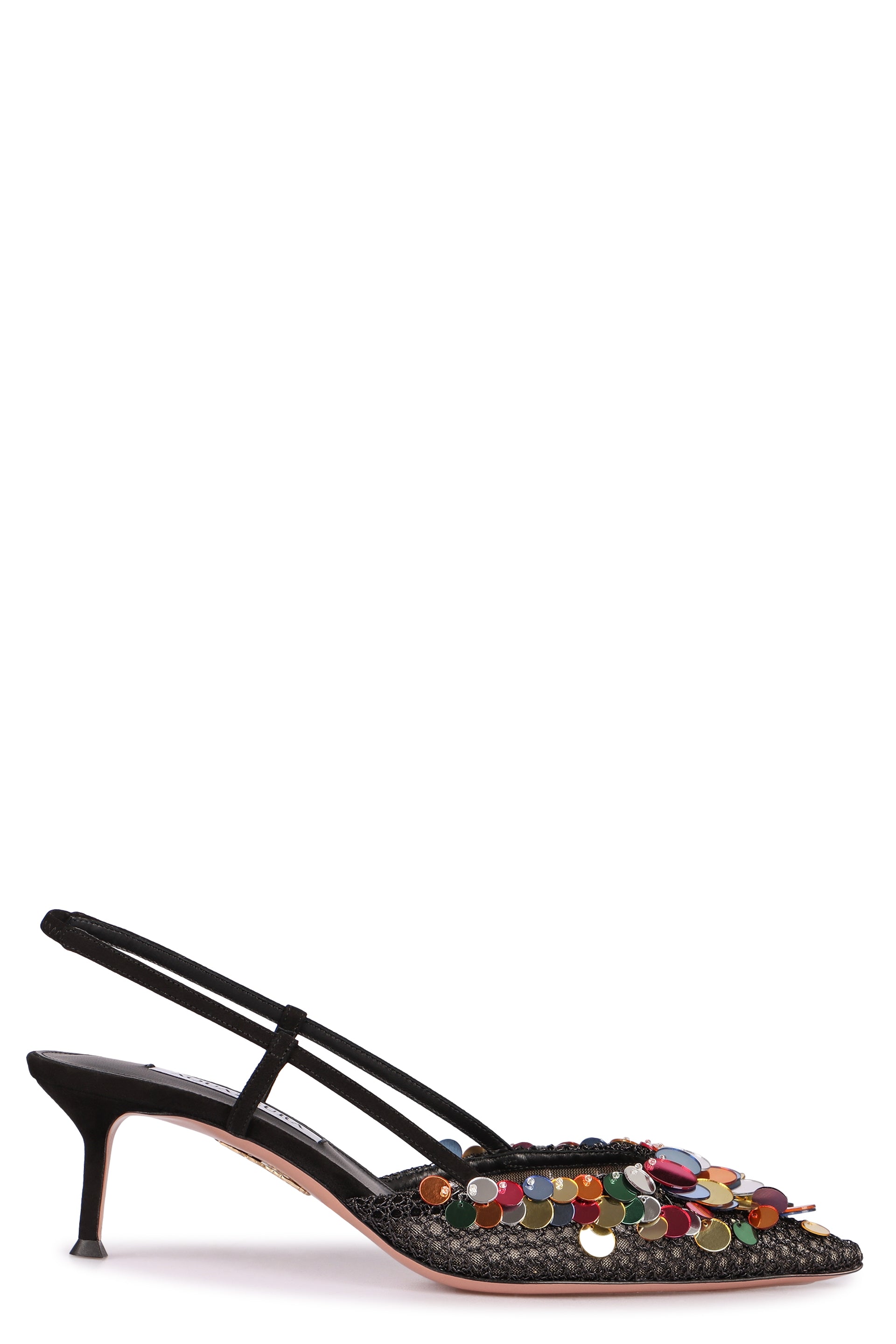 AQUAZZURA Can Can Pumps 50 with Paillettes