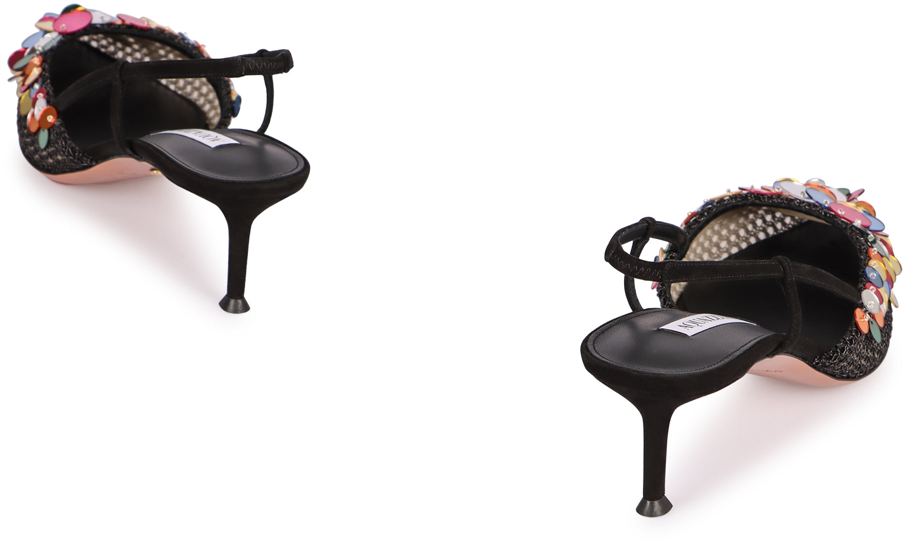 AQUAZZURA Can Can Pumps 50 with Paillettes