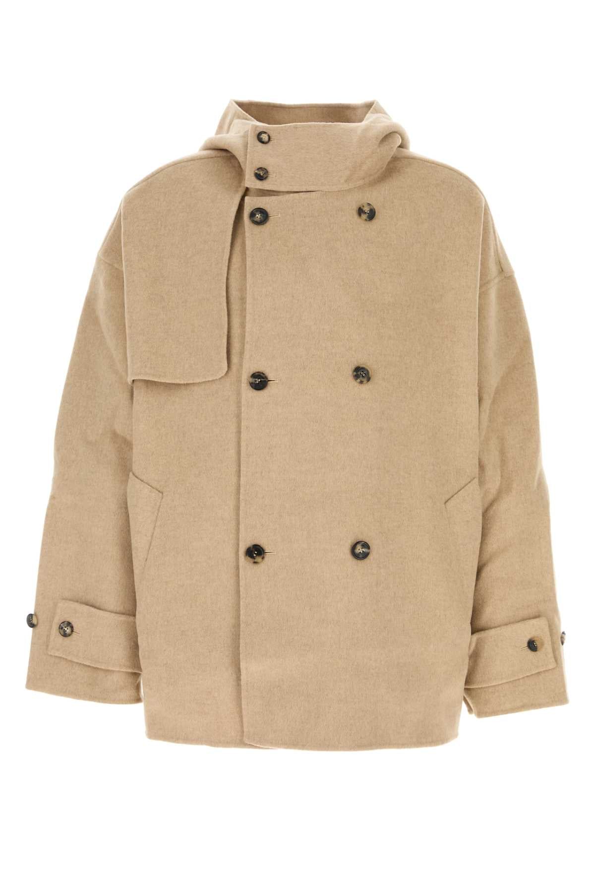 JW ANDERSON Oversized Wool Peacoat Jacket for Men