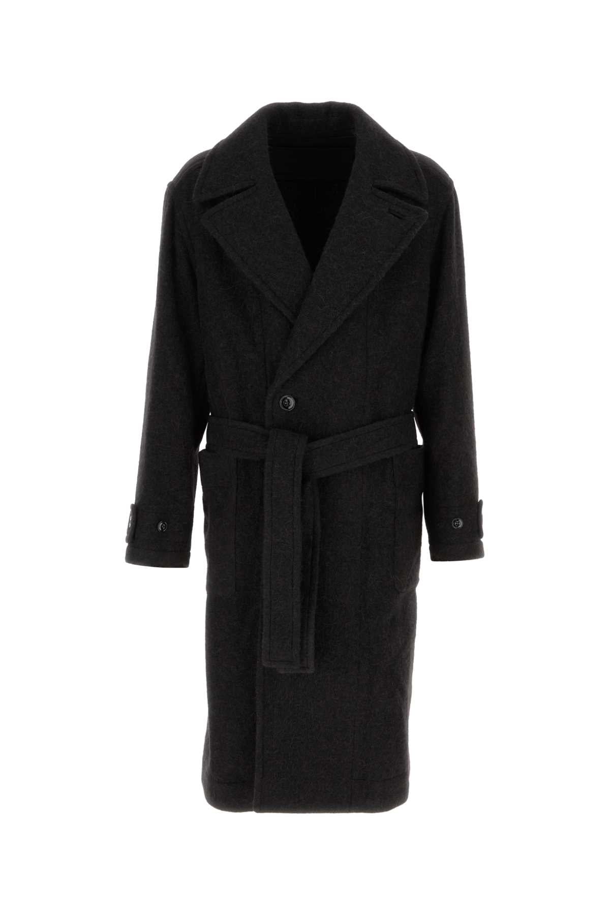 LEMAIRE Soft Wool and Alpaca Blend Jacket with Removable Belt - Size 48