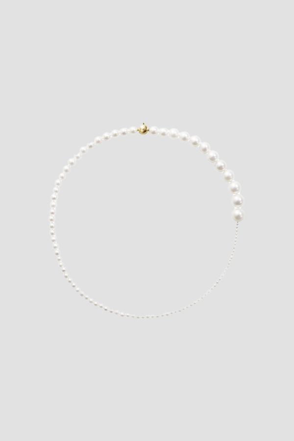 SOPHIE BILLE BRAHE Mini Pearl Necklace in 14 Carat Yellow Gold
