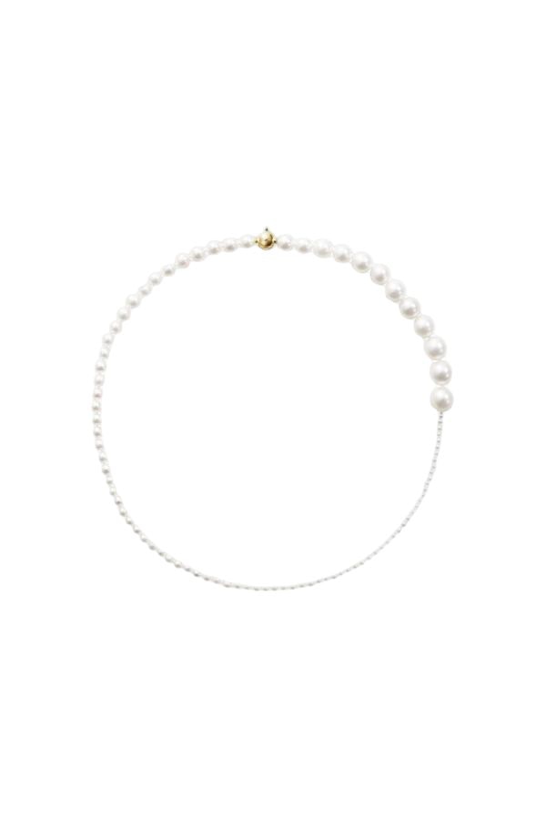 SOPHIE BILLE BRAHE Mini Pearl Necklace in 14 Carat Yellow Gold