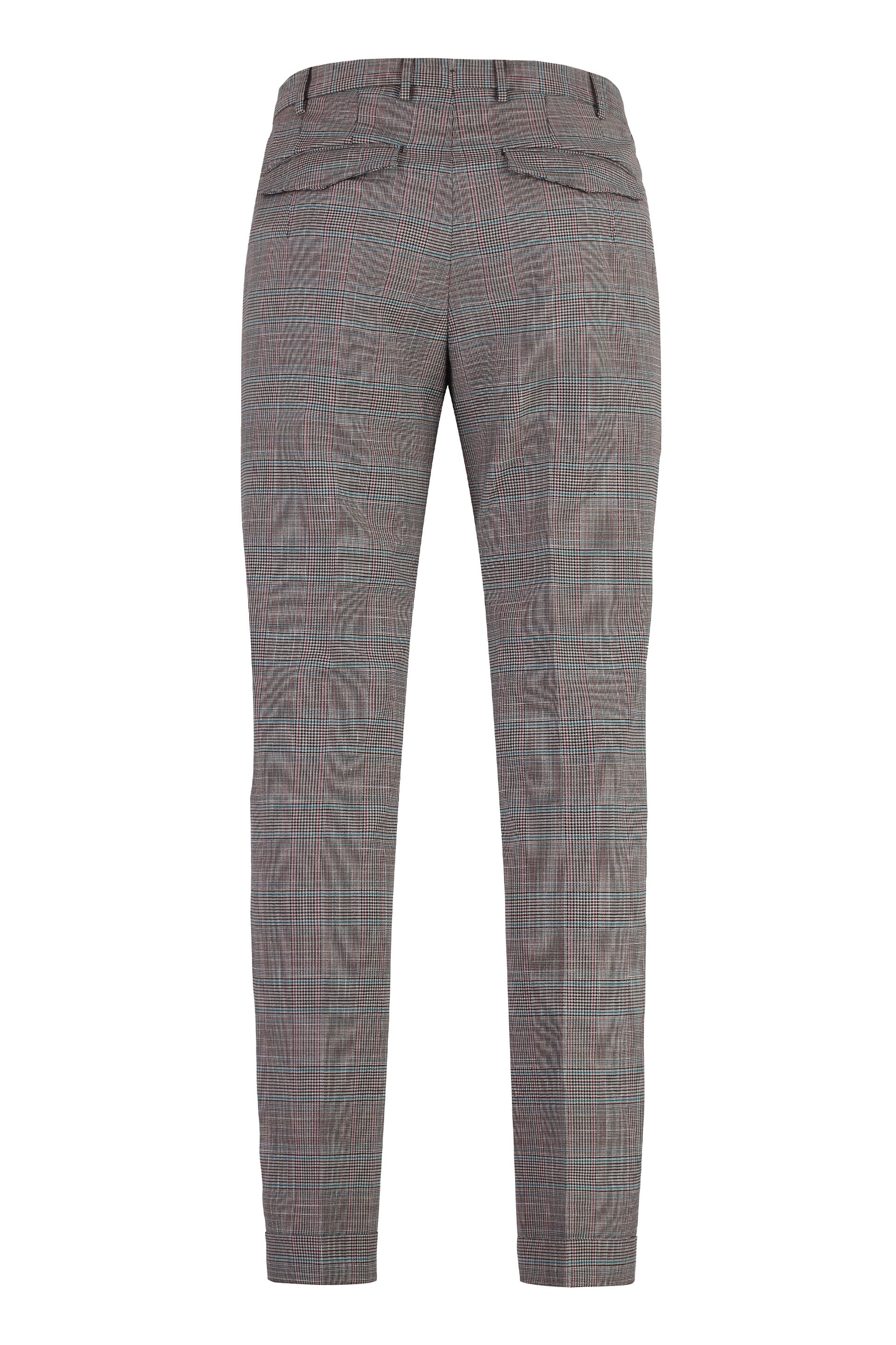 PT01 Men's Wool Trousers with Multiple Pockets