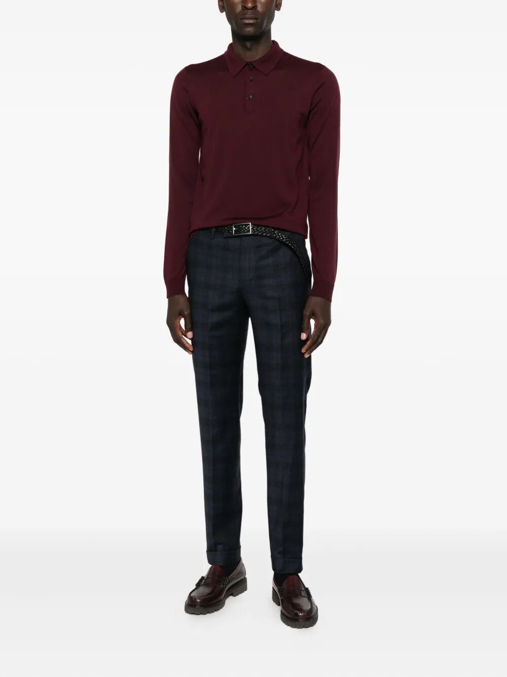 PT01 Master Straight-Leg Wool Check Trousers - Men’s Fit