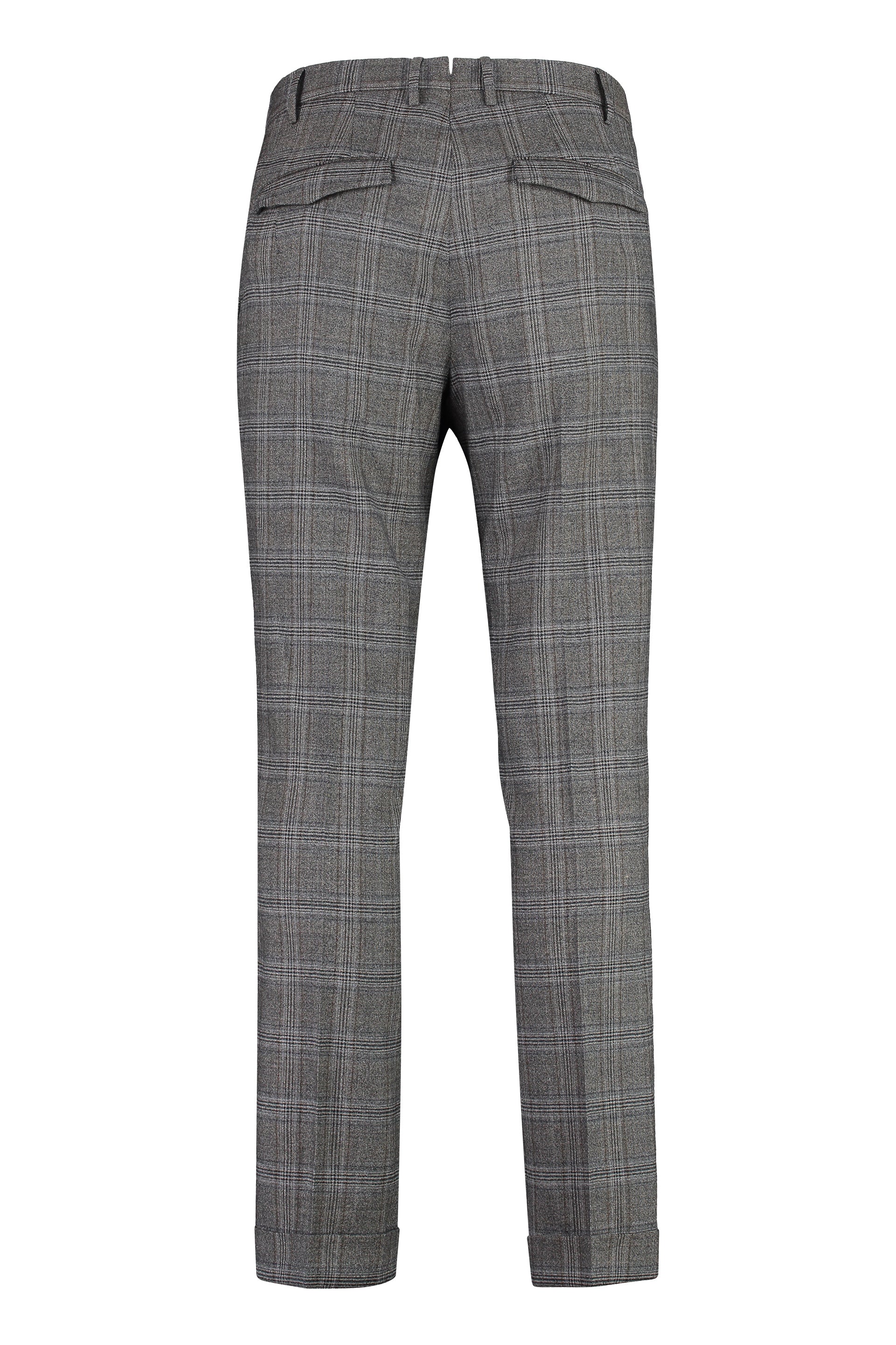 PT01 Men's Virgin Wool Trousers with Side and Back Pockets