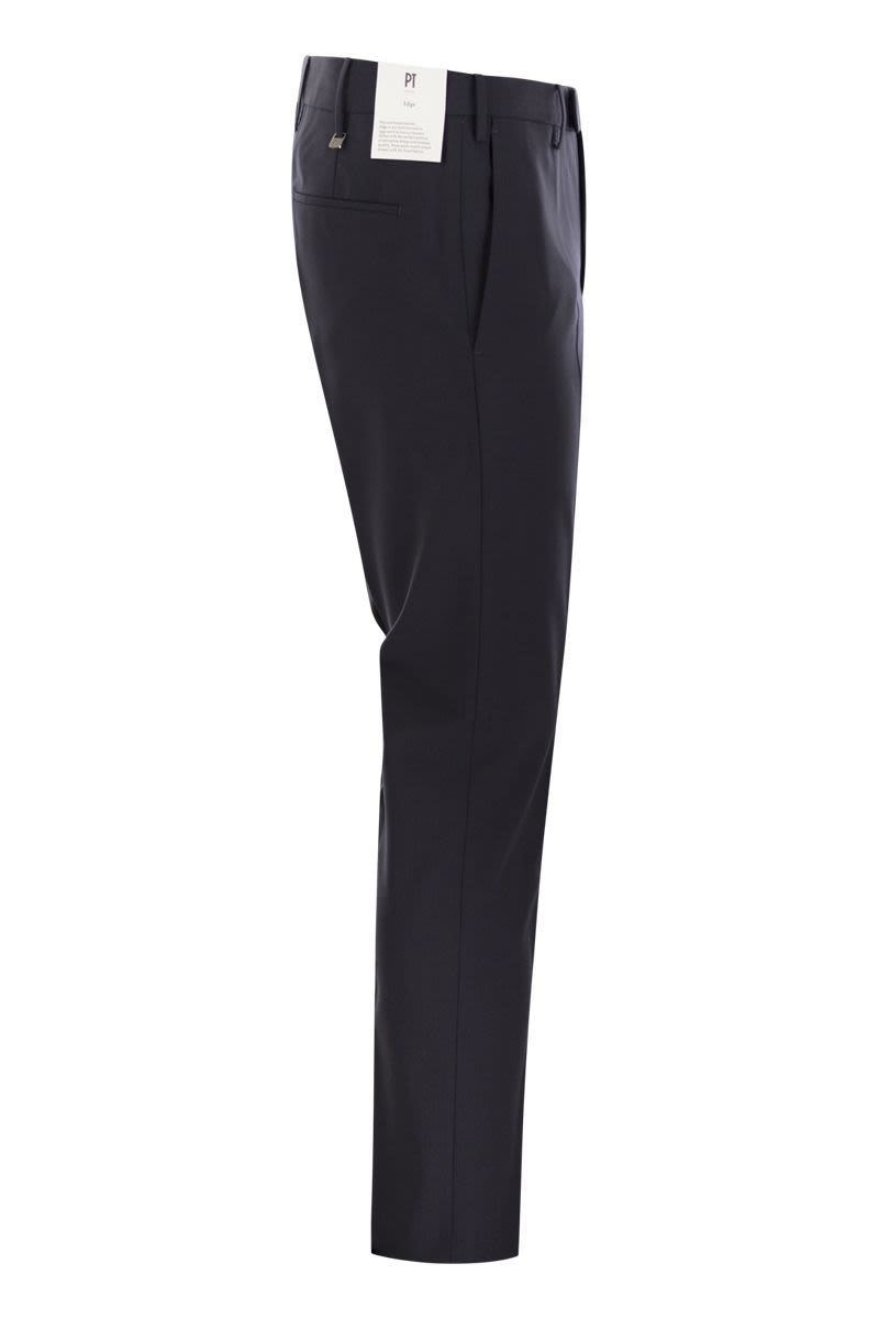 PT TORINO Men's Slim Fit Stretch Virgin Wool Trousers