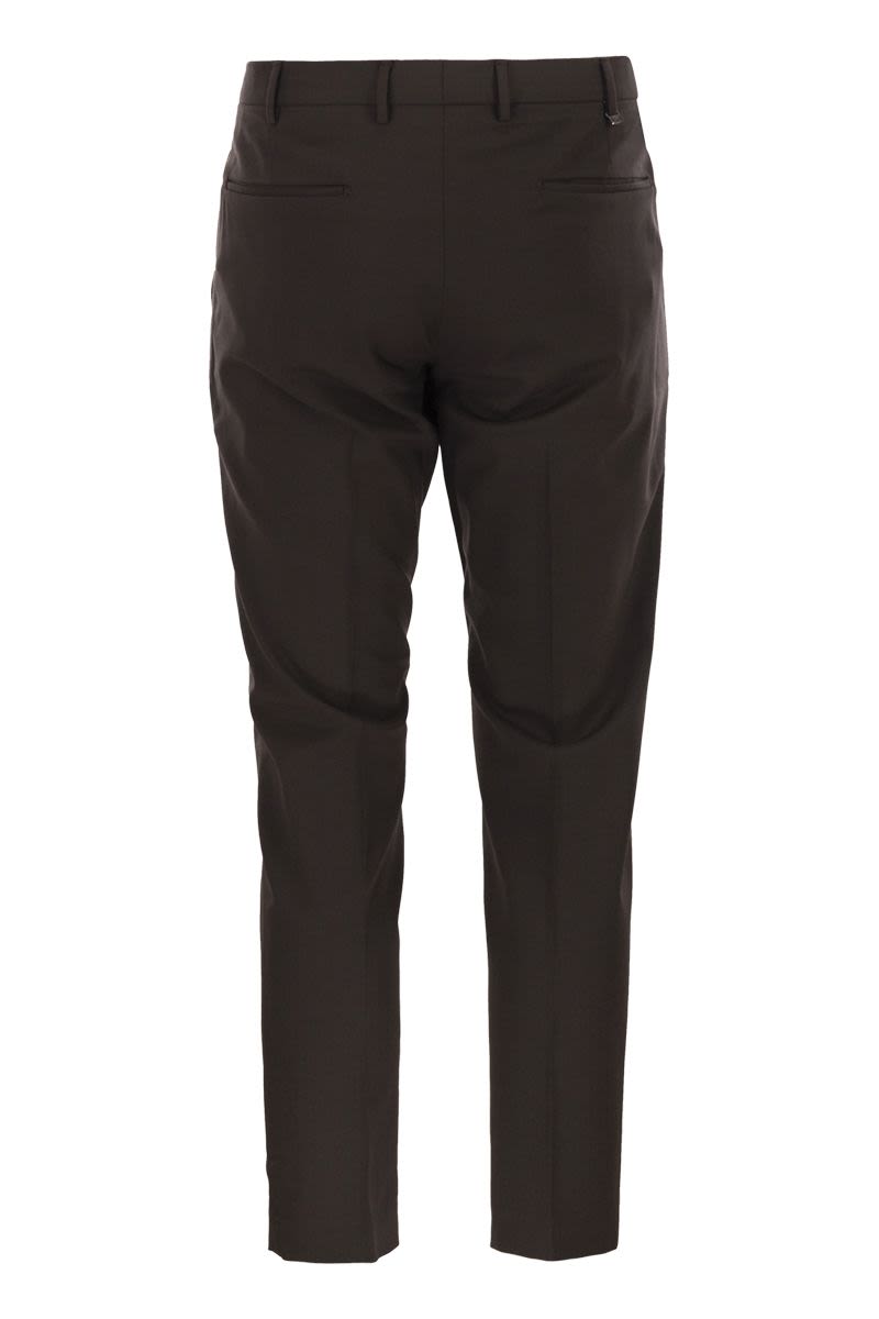 PT TORINO Slim Fit Stretch Virgin Wool Trousers