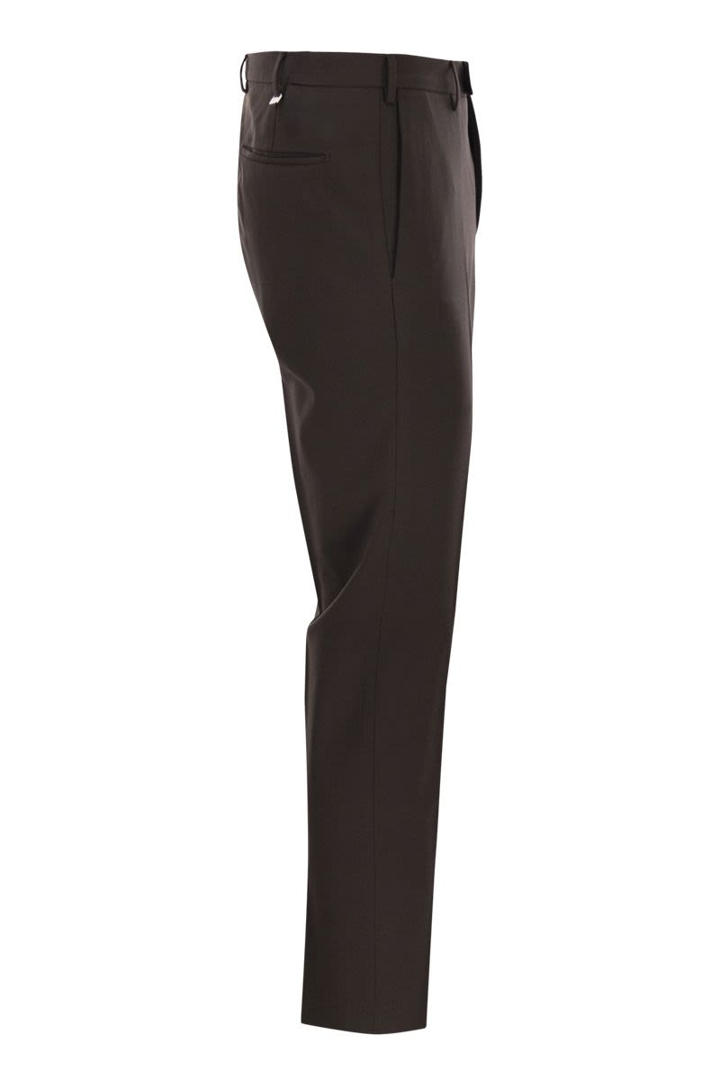 PT TORINO Slim Fit Stretch Virgin Wool Trousers