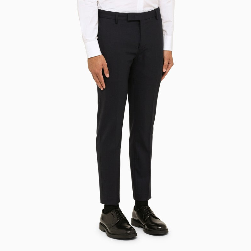 PT TORINO Slim Fit Virgin Wool Flat-Bellied Trousers