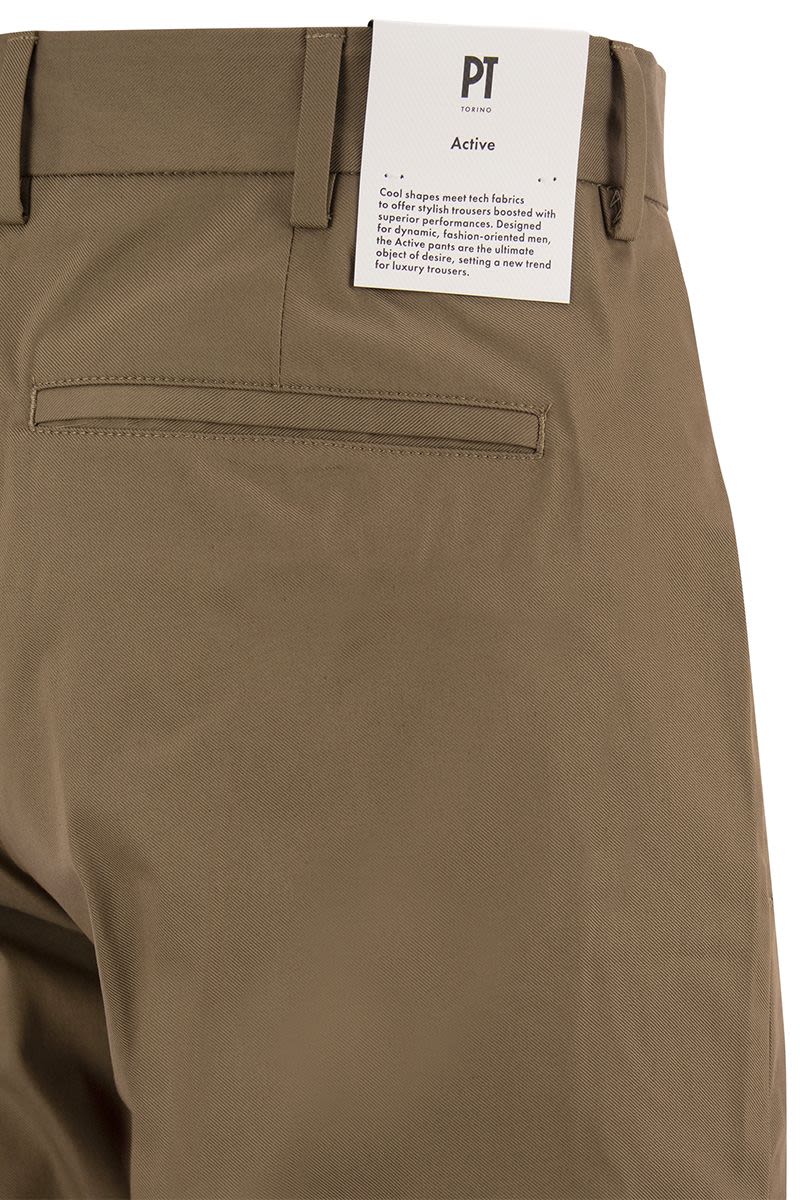 PT01 Men's Stretch Trousers in Technical Fabric