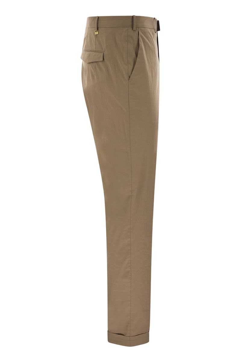 PT TORINO Master-Fit Cotton-Blend Trousers for Men